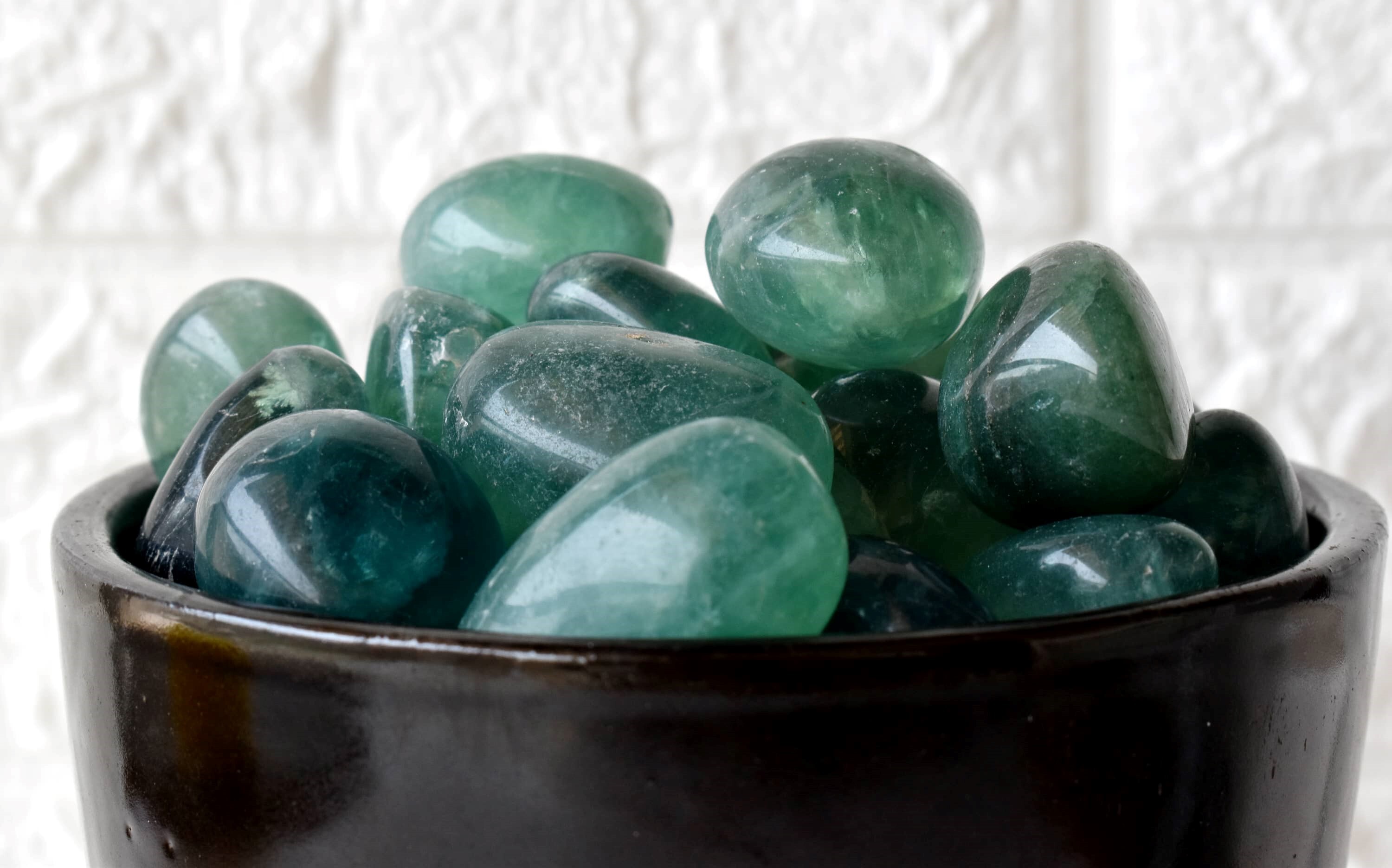Green Fluorite Tumbled, Healing Crystal Tumbled Stones - Grade: Aaa