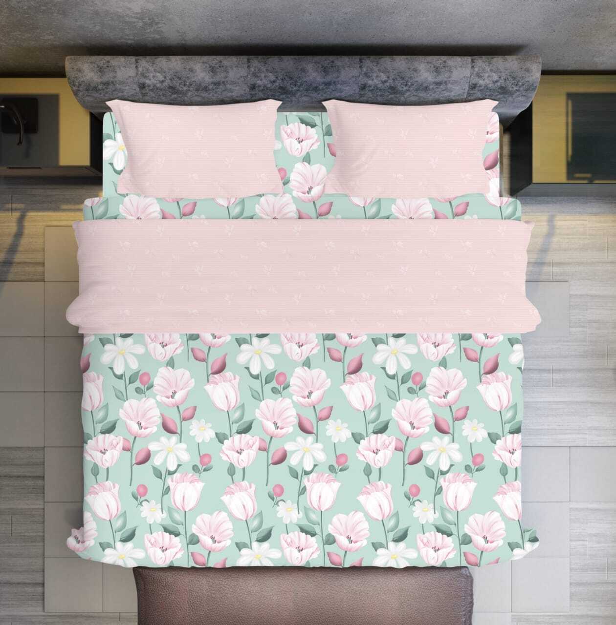 Viva Fitted Bed Sheet - Material: Polyester