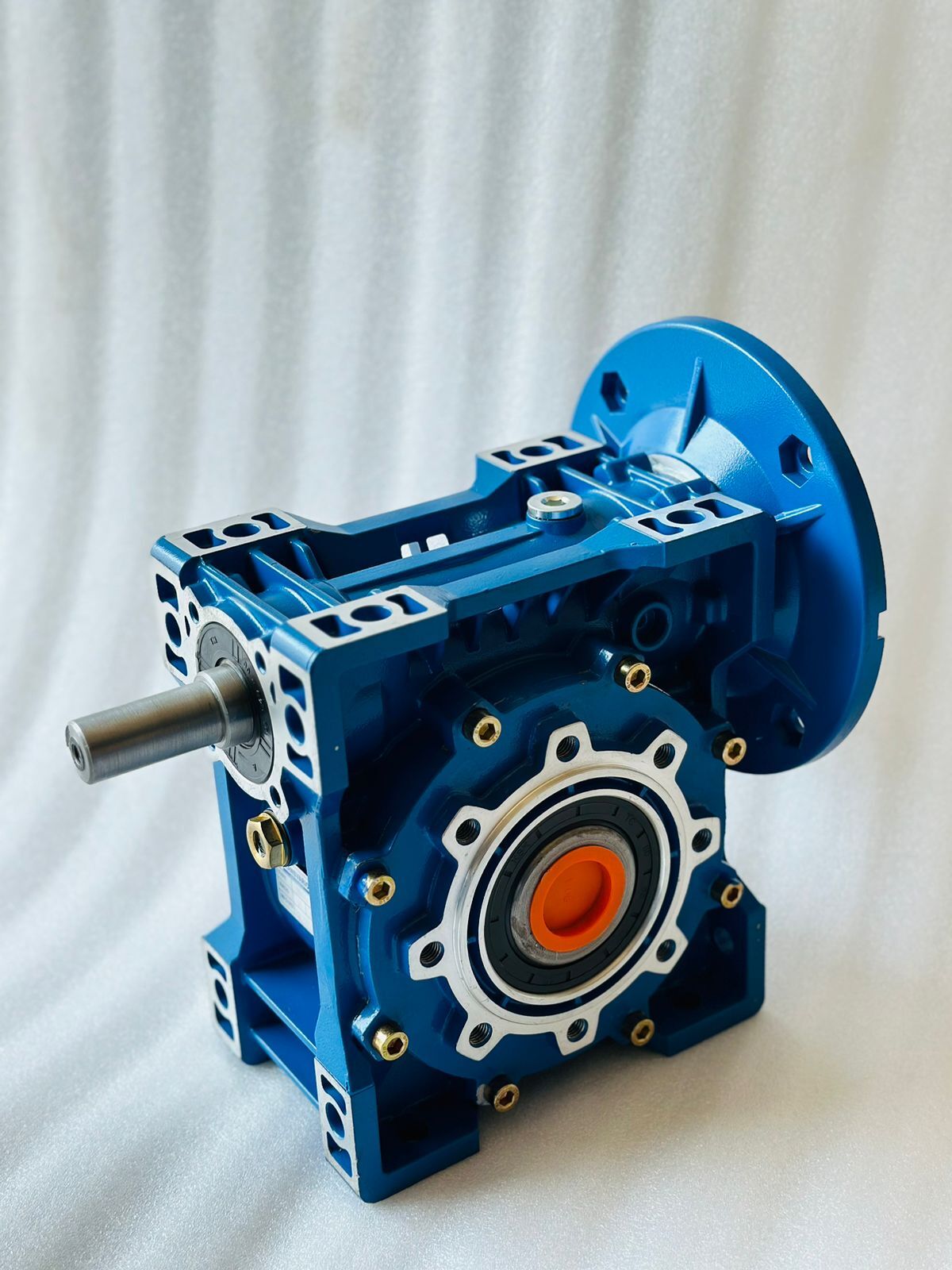 Double Worm Gear Box - Stainless Steel, Various Sizes Available, Silver Color | 415 Volt (V) Commercial Use