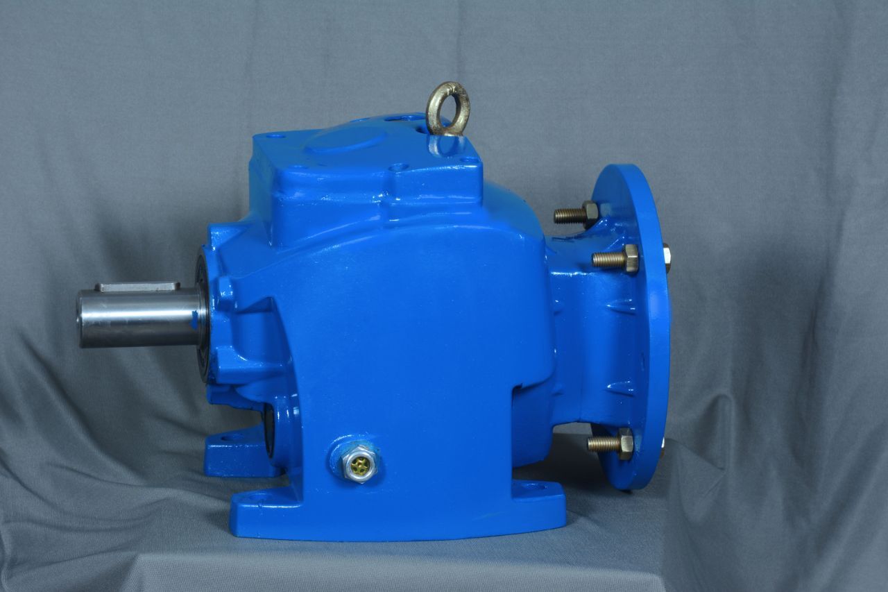 Off White Inline Helical Gear Box