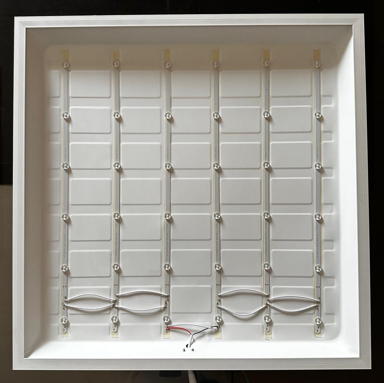 Panel Light 2x2 - Aluminum, 2x2 Feet, White | 36w Power, 2800lm Brightness, Ideal For Office, Retail, Home Lighting, 1 Year Warranty