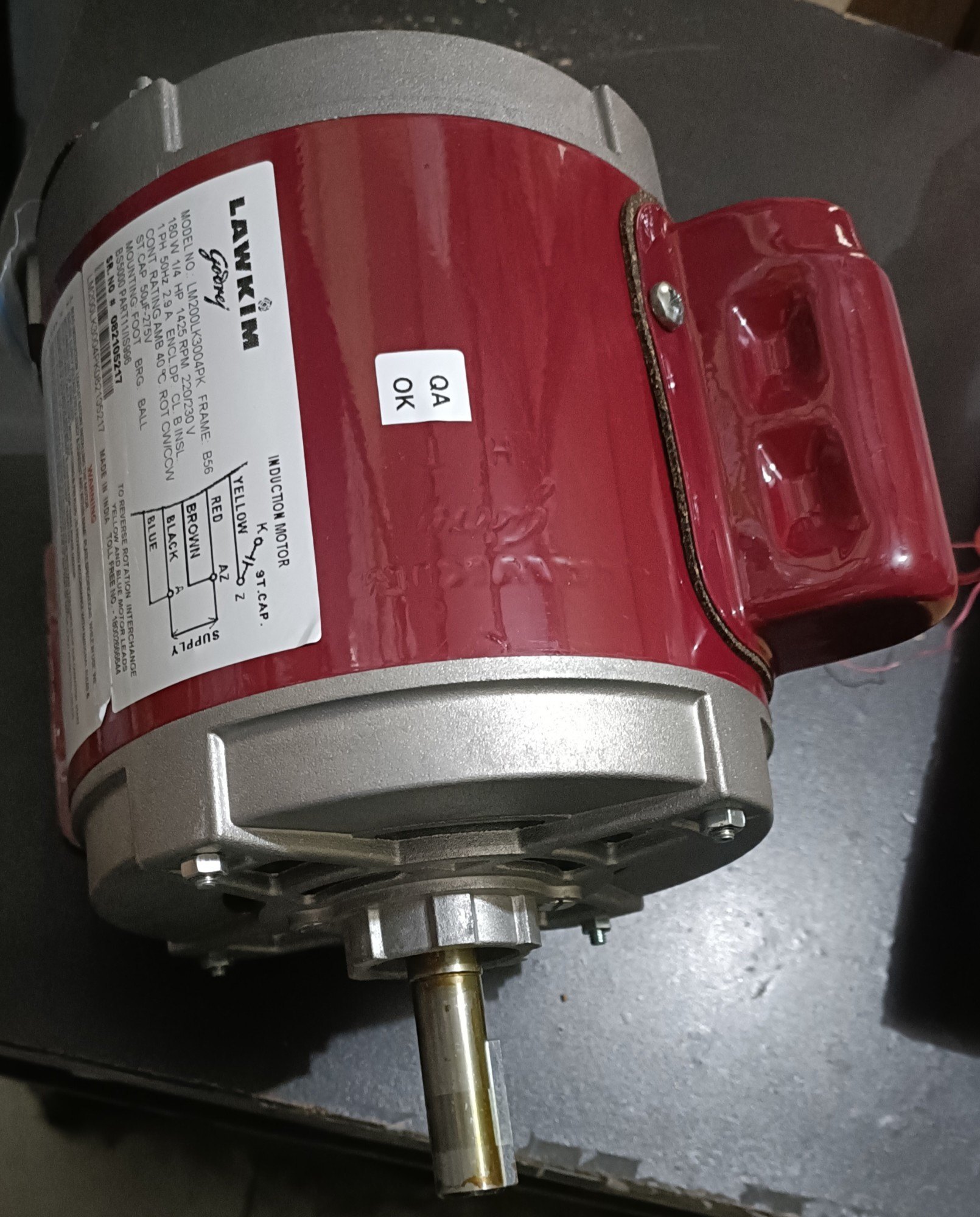 415 V Single Phase Electrical Motor Sealed Type: Mechanical Seal