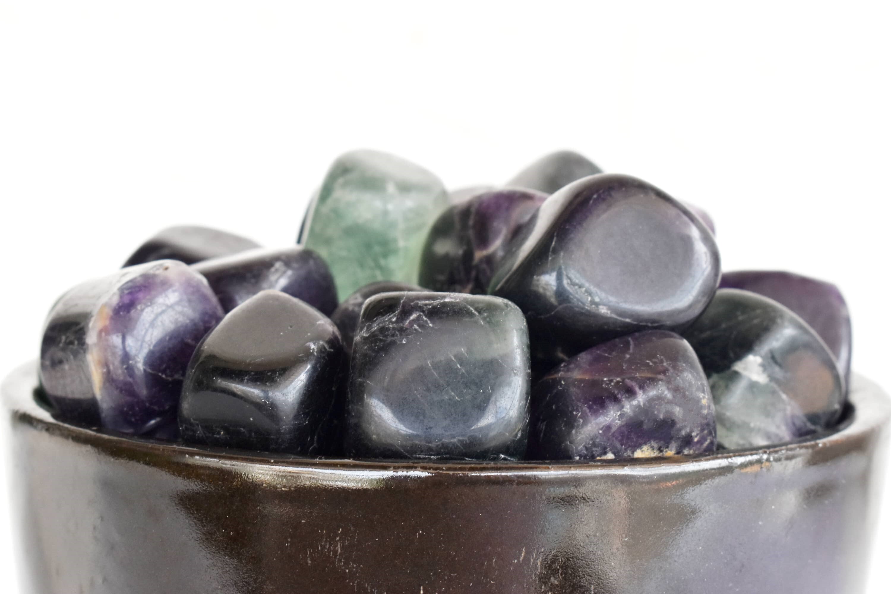 Multi Fluorite Tumbled, Healing Crystal Tumbled Stones - Grade: Aaa
