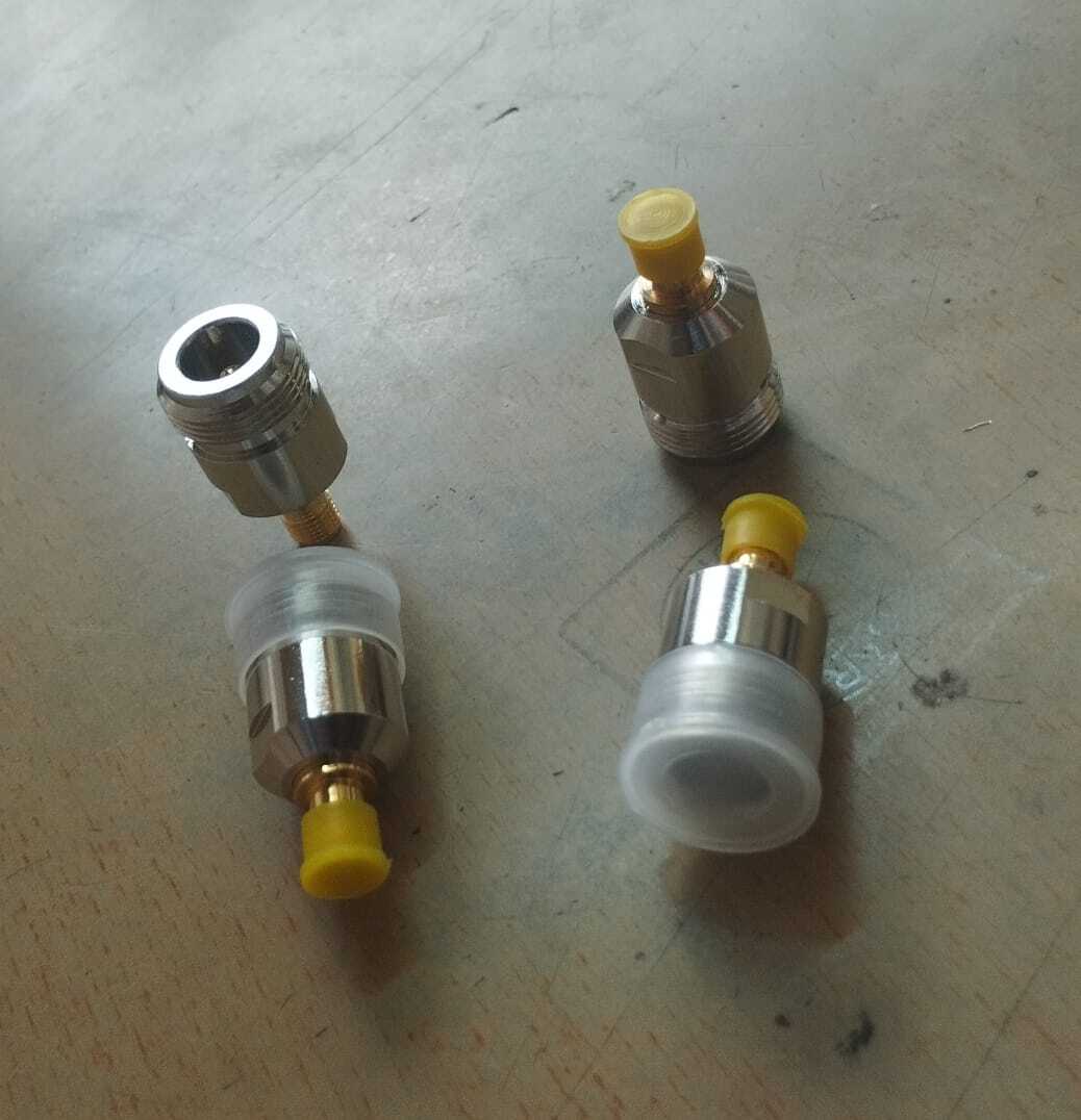 N (F) To Sma (F) Adaptor - Brass, 50 Ohm, -55 To +155â°c | Features: Solid Round Conductor, Nickel Plated Body, Gold Plated Pin Contacts, Teflon Insulators