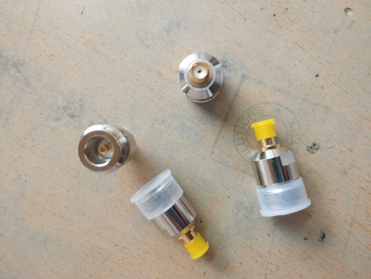 N (F) To Sma (F) Adaptor - Brass, 50 Ohm, -55 To +155â°c | Features: Solid Round Conductor, Nickel Plated Body, Gold Plated Pin Contacts, Teflon Insulators