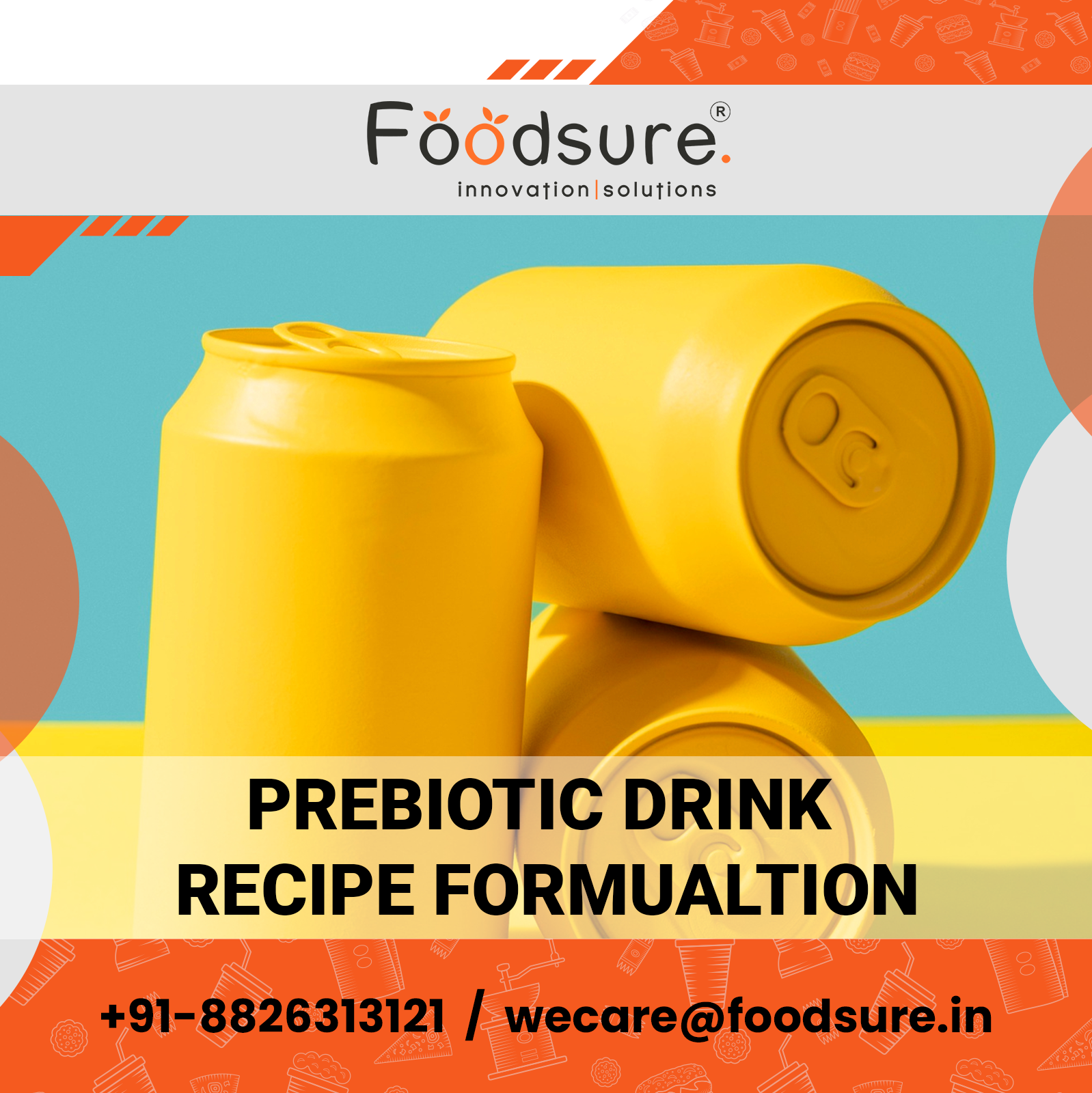 Prebiotic Energy Drink Recipe Formulation - Prebiotics From Cassava & Chicory, Custom Sweeteners, Natural Colors & Flavors, Fruit Juice Concentrate