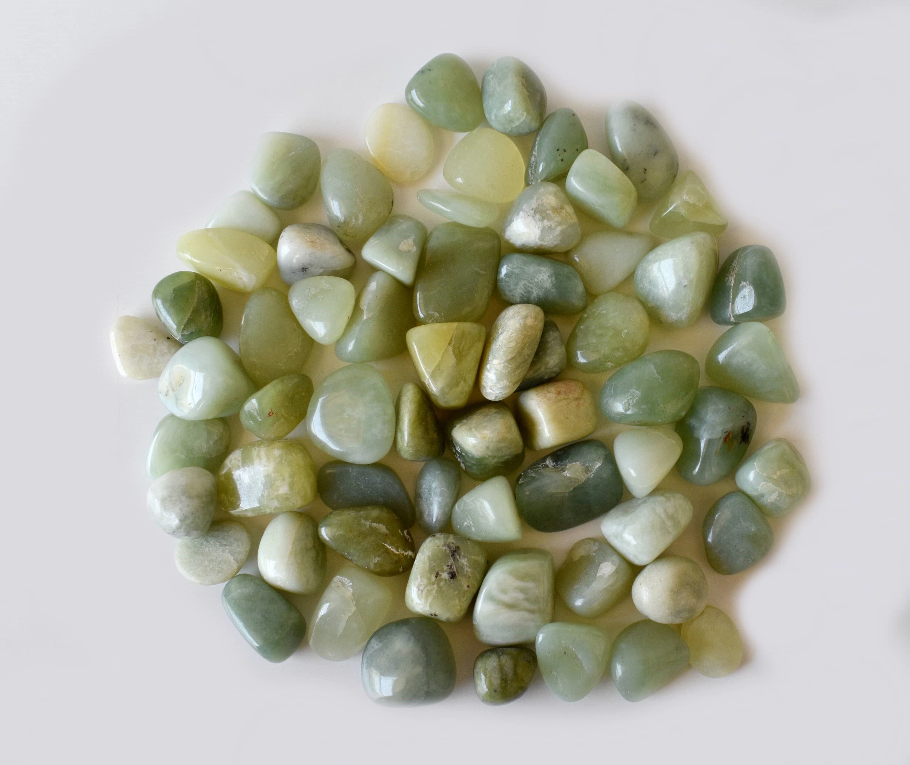 Phrenite Tumbled, Healing Crystal Tumbled Stones - Grade: Aaa
