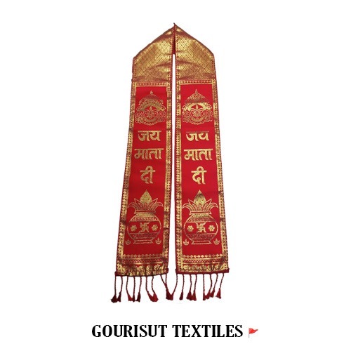 Jai Mata Di Printed Fatka - Polyester, 6x60 Inch | Fully Customized Colors, Logos, And Names For Advertising And Promotion