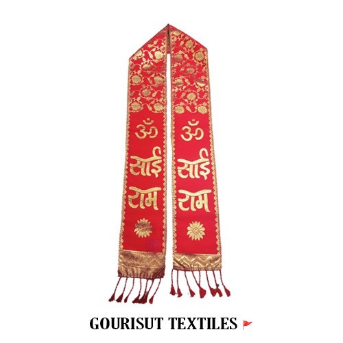 OM SAI RAM - 6x60 Inch Viewing Fabric | Custom Multicolor Printed Fatka for Promotions & Advertising, Unisex Design, Hand Wash Care