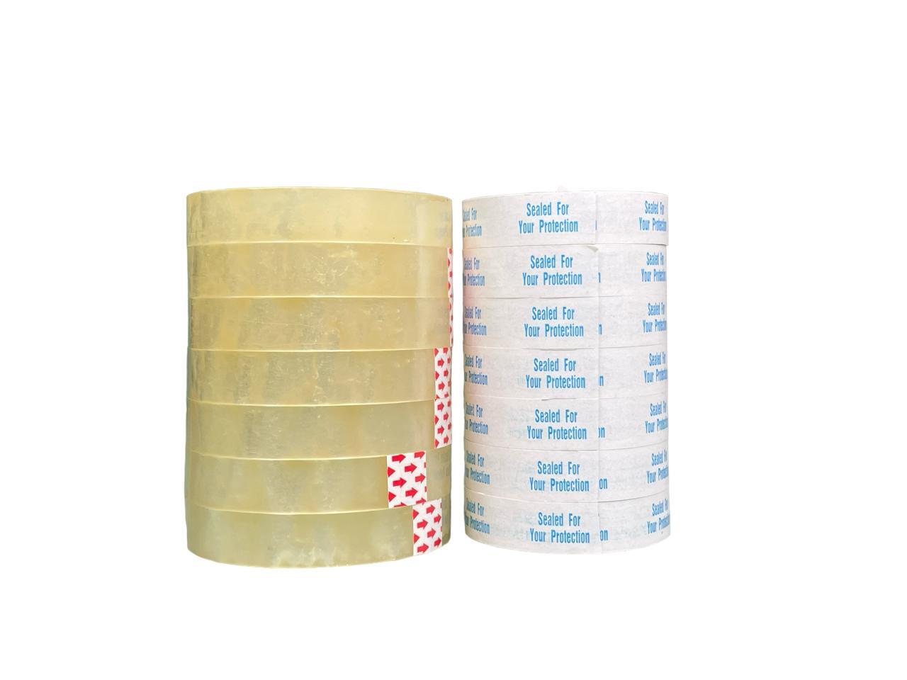 Tape Roll For Bread Sealer - Bopp Material, 1 Inch Width, Cream & White Colors, Soft Texture, Waterproof, 100 Mtr Length