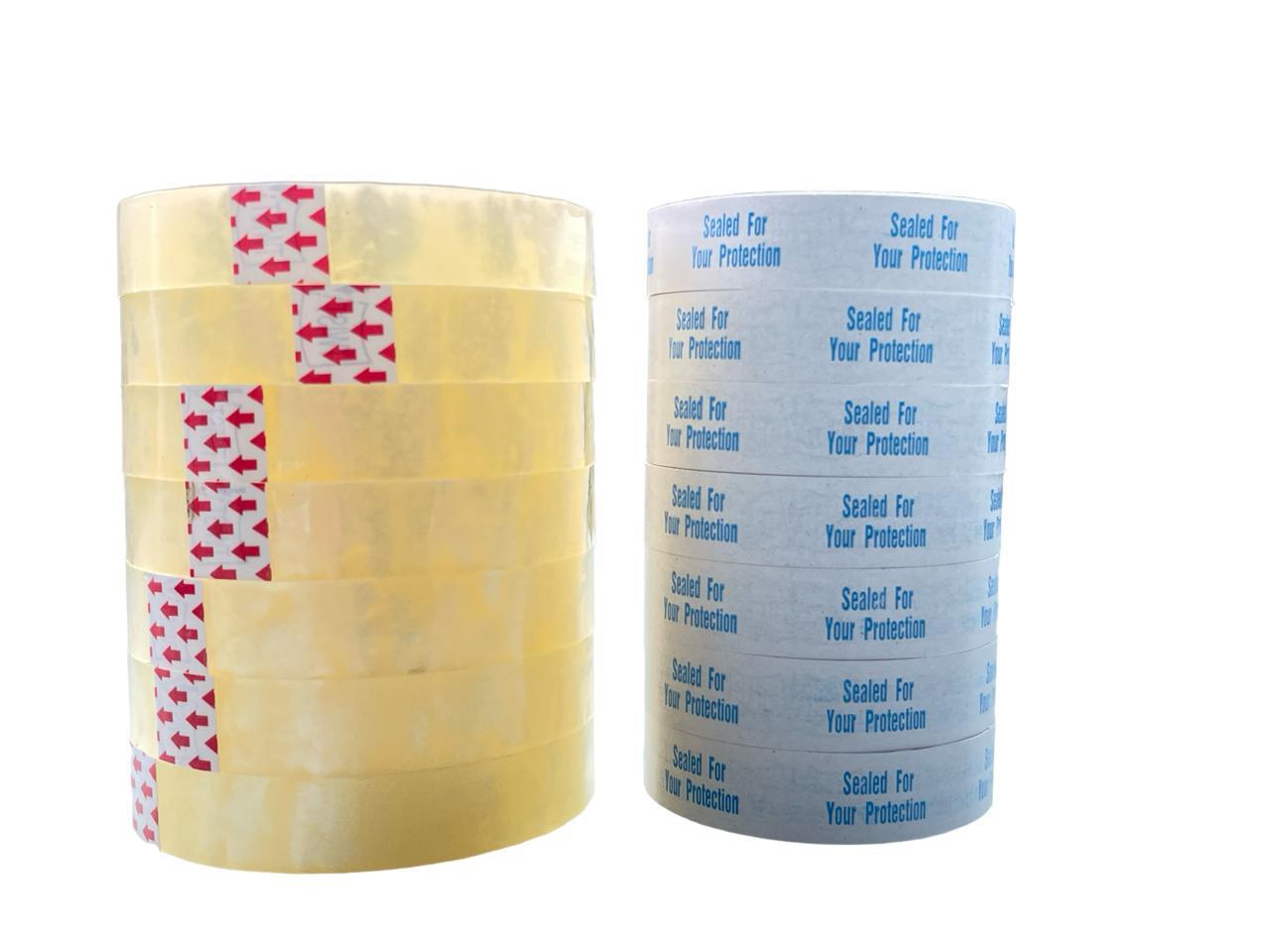 Tape Roll For Bread Sealer - Bopp Material, 1 Inch Width, Cream & White Colors, Soft Texture, Waterproof, 100 Mtr Length