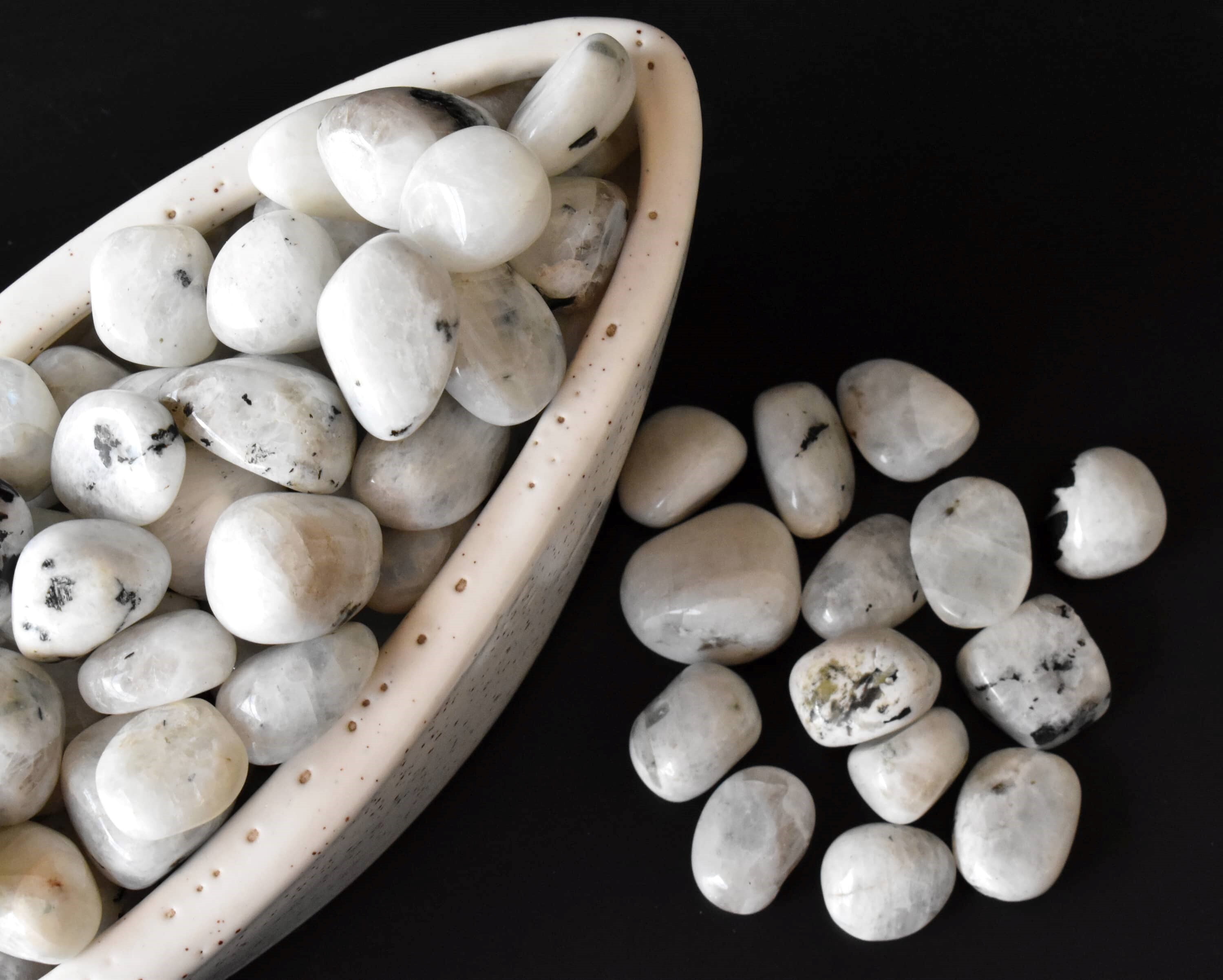 Rainbow Moonstone Tumbled, Healing Crystal Tumbled Stones