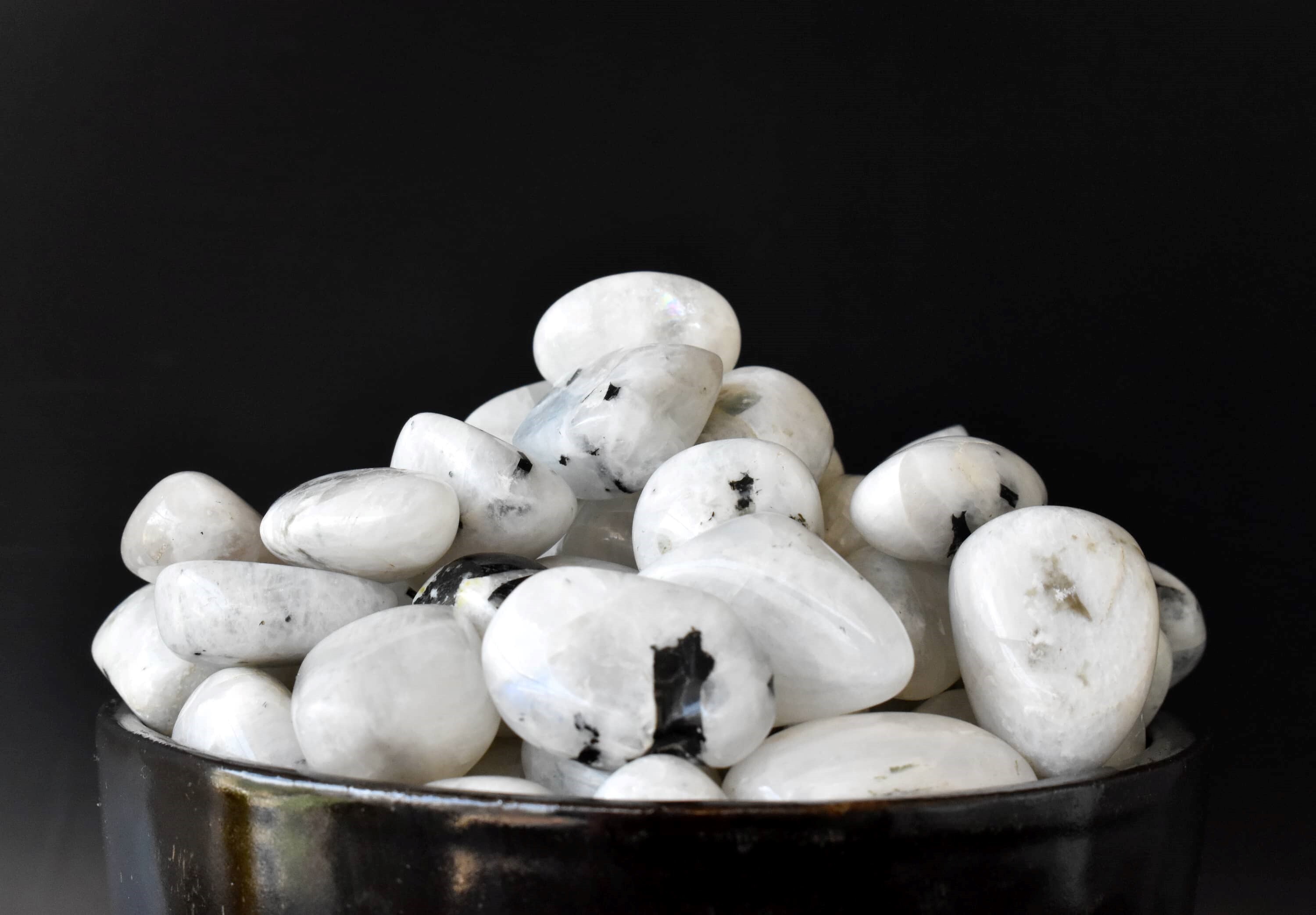 Rainbow Moonstone Tumbled, Healing Crystal Tumbled Stones