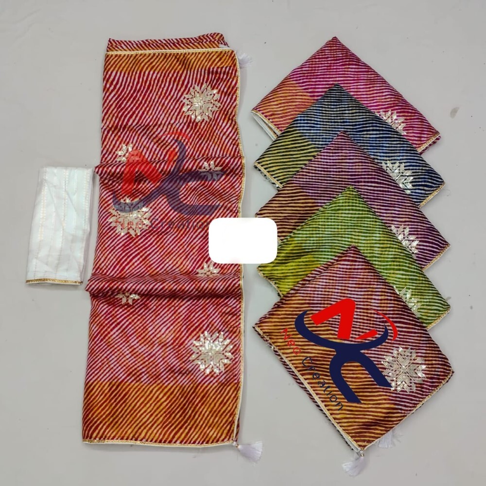Kashmiri Saree - Embroidered Fabric, 6.30 Feet Length, Full Fancy 6 Color Set | Washable, Quick Dry, Lightweight, Unstitched Blouse Piece, Traditional Use