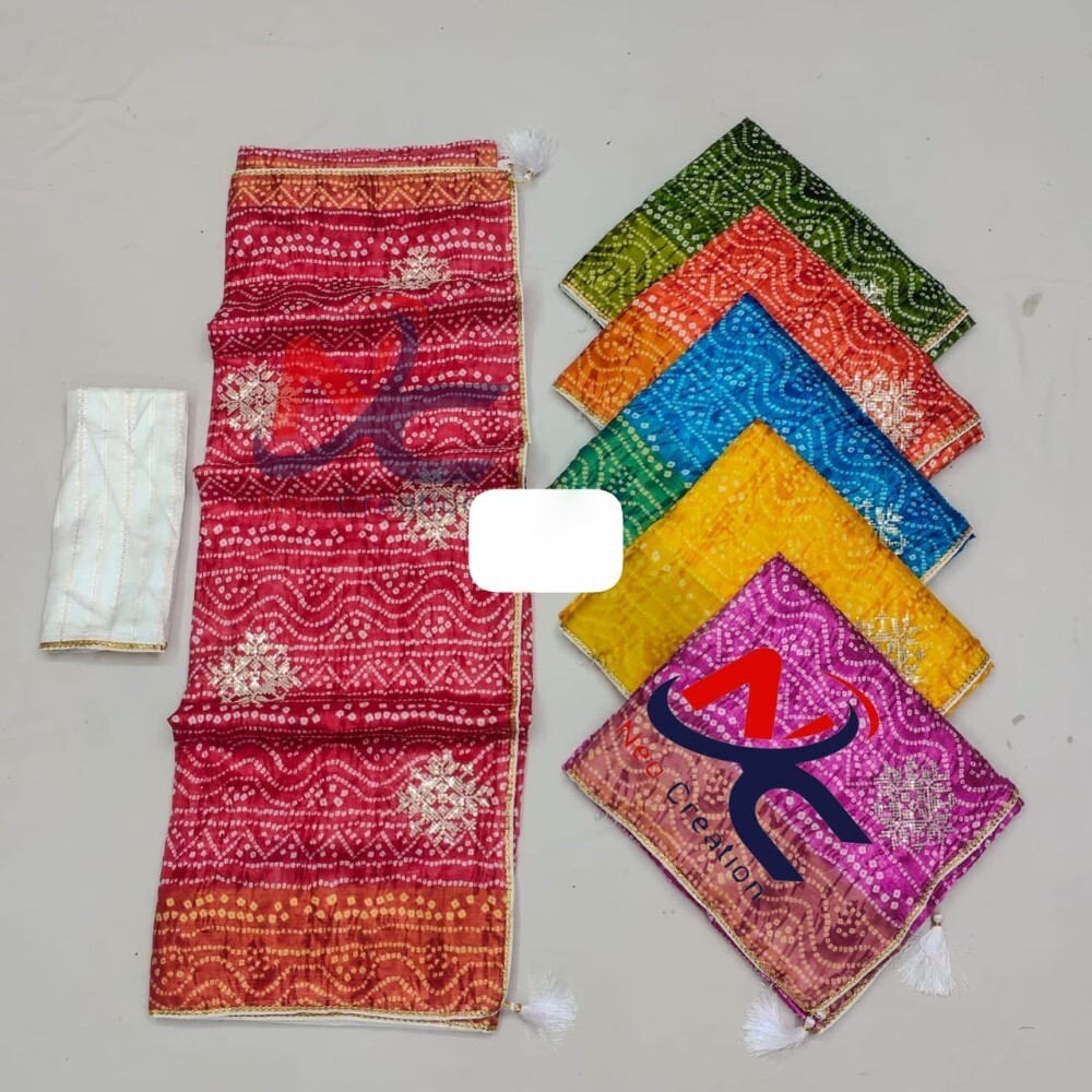 Kashmiri Saree - Embroidered Fabric, 6.30 Feet Length, Full Fancy 6 Color Set | Washable, Quick Dry, Lightweight, Unstitched Blouse Piece, Traditional Use
