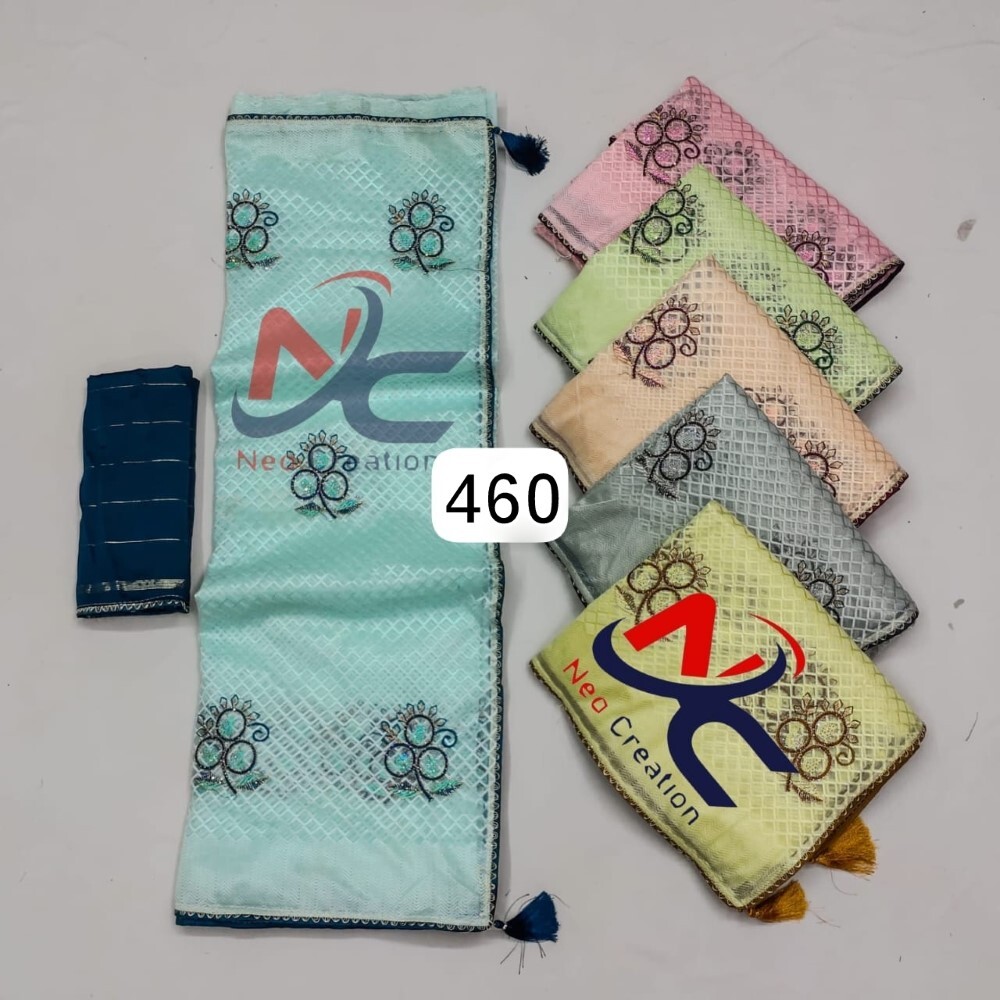 Fancy Embroidered Kota Sarees - Full Size 6.30 Length, All Color Set | Unstitched Blouse Piece, Washable, Quick Dry, Lightweight