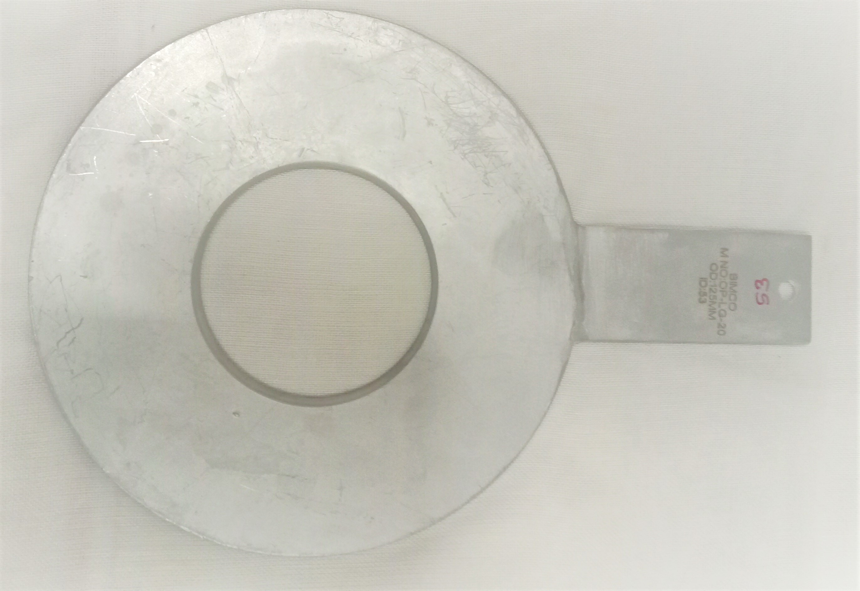 Orifice Plate - Stainless Steel 304, Size 2, Plate Thickness 3 Mm, Pickling Finish, Square Edge Concentric/eccentric Design, Se-iso 5167-2-2003 Standard, Ideal For Gas Pipe Applications