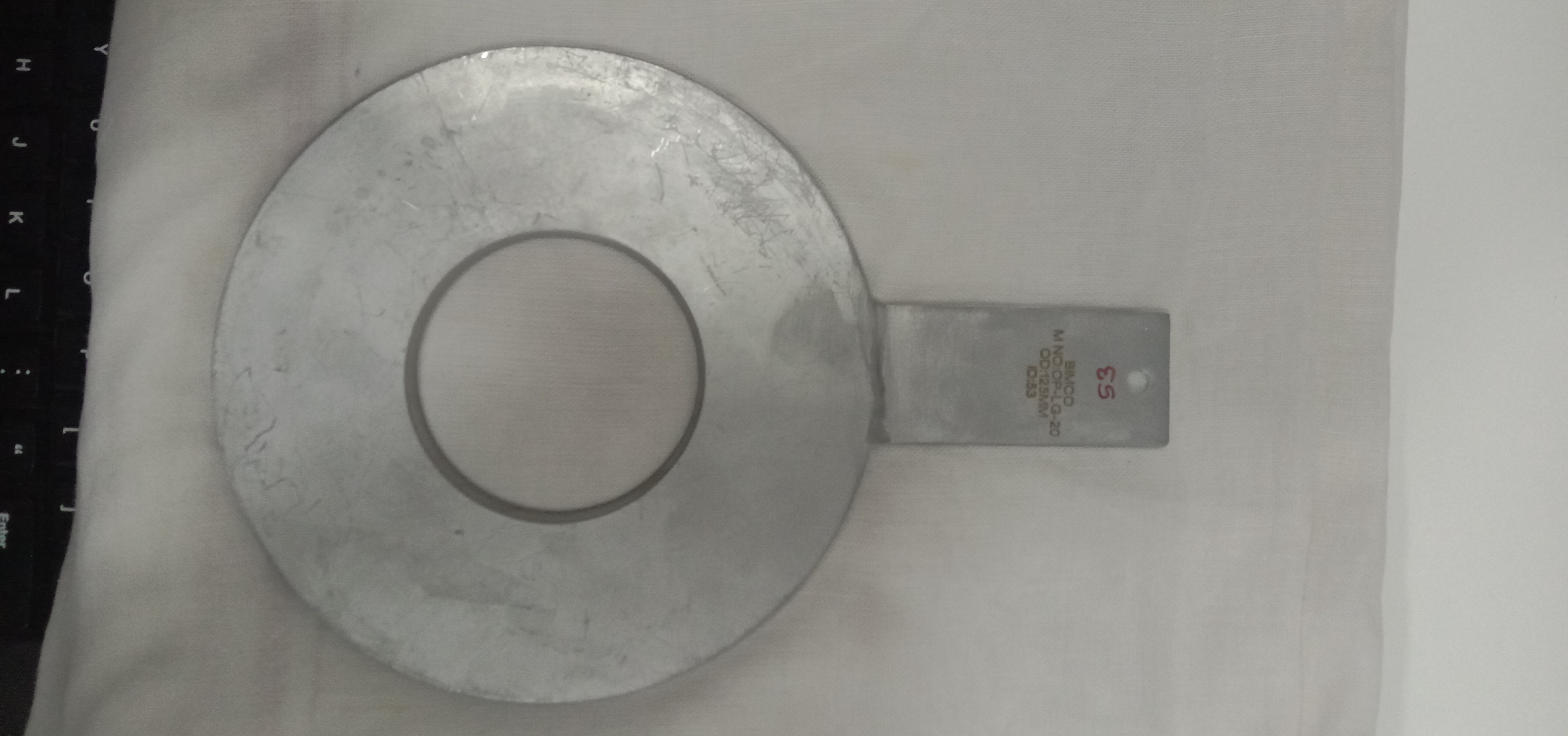 Orifice Plate - Stainless Steel 304, Size 2, Plate Thickness 3 Mm, Pickling Finish, Square Edge Concentric/eccentric Design, Se-iso 5167-2-2003 Standard, Ideal For Gas Pipe Applications