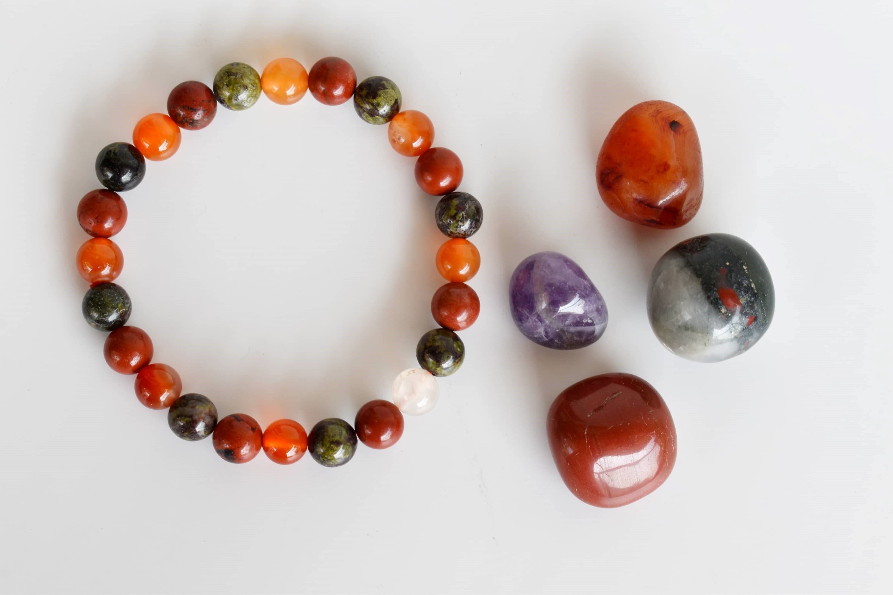 Aries Zodiac Crystal Kit, Gemstone Zodiac Gift Set - Grade: Aaa