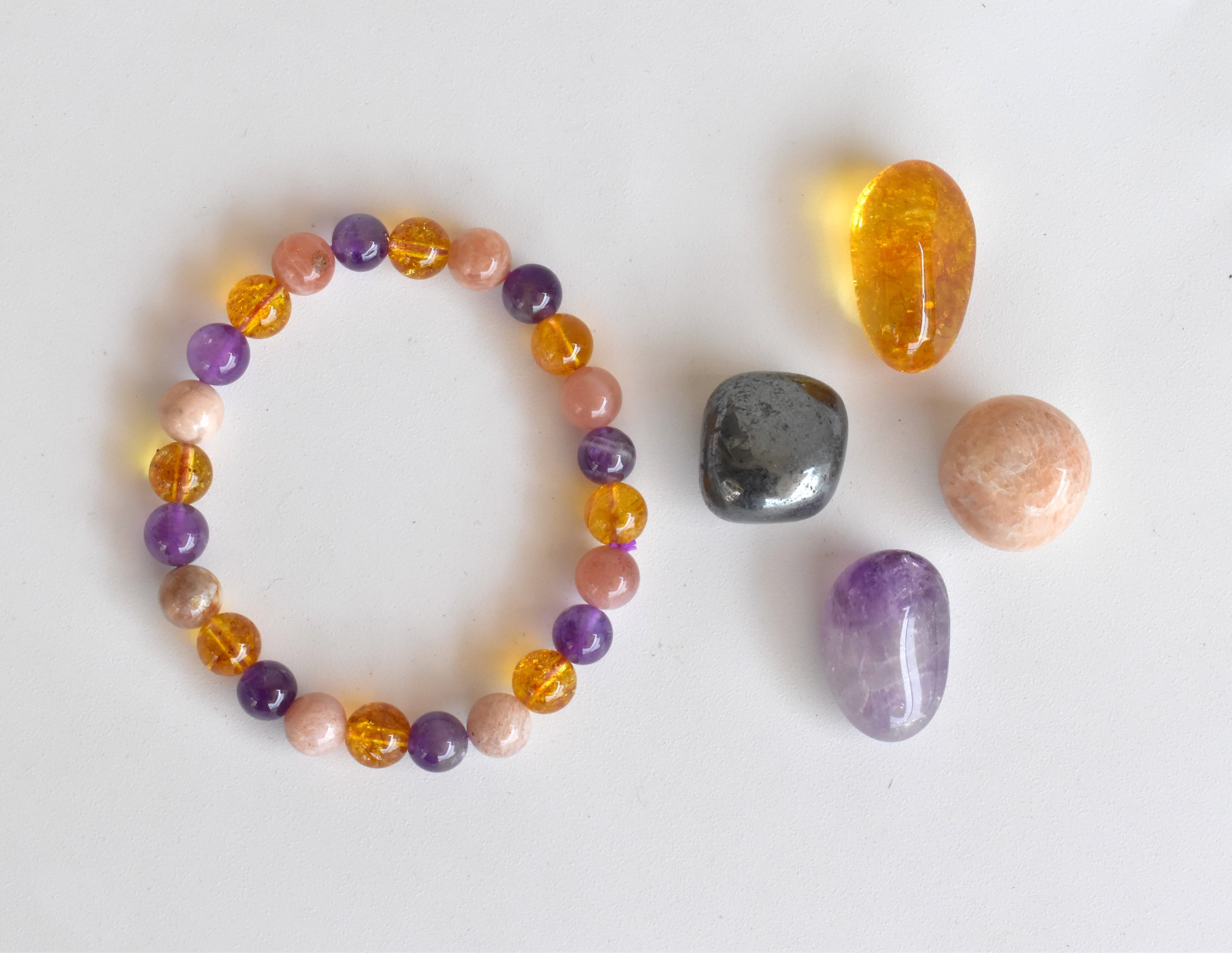 Strength Crystal Kit, Healing Gemstones, Meditation Gift Stones - Grade: Aaa