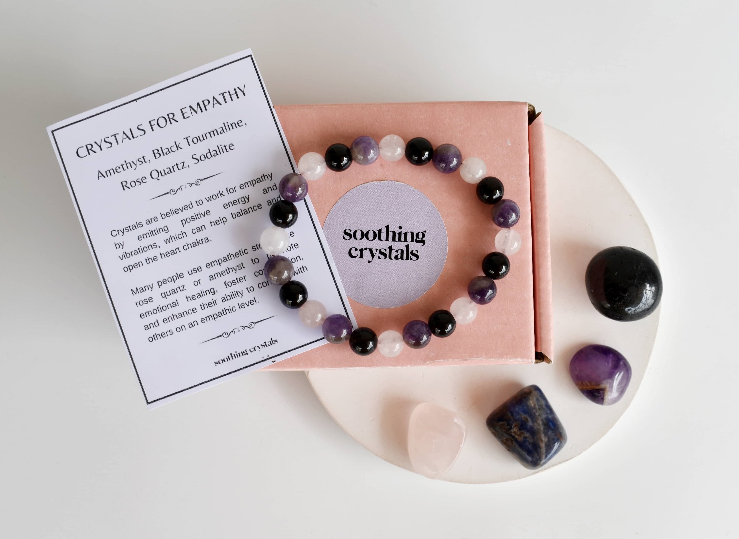 Empath Protection Crystal Kit, Healing Gemstones, Meditation Gift Stones