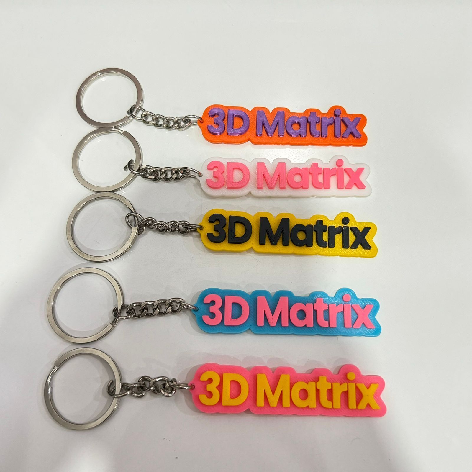 3d Printed Customized Name Keychain - Color: Different Available