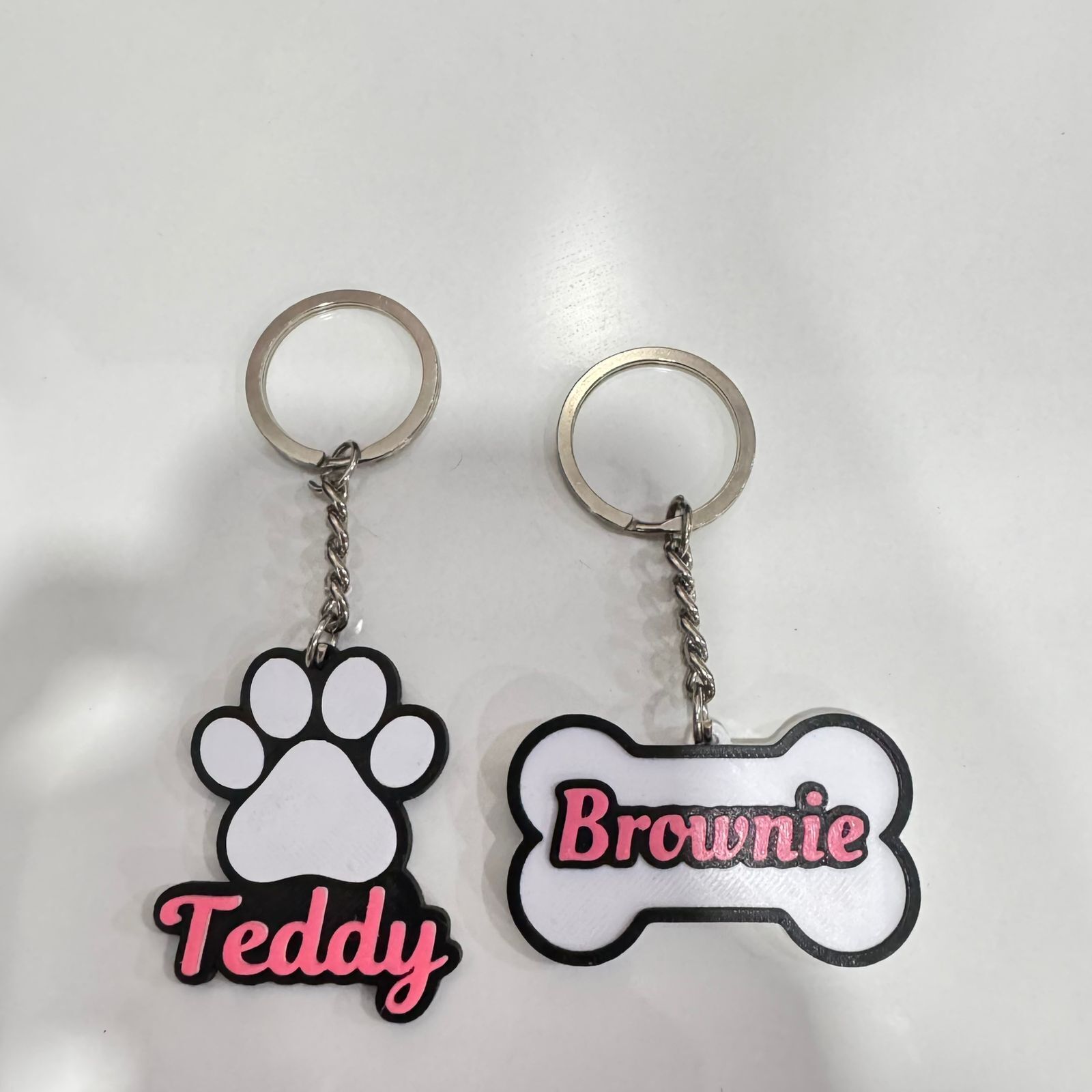 3d Printed Customized Name Keychain - Color: Different Available