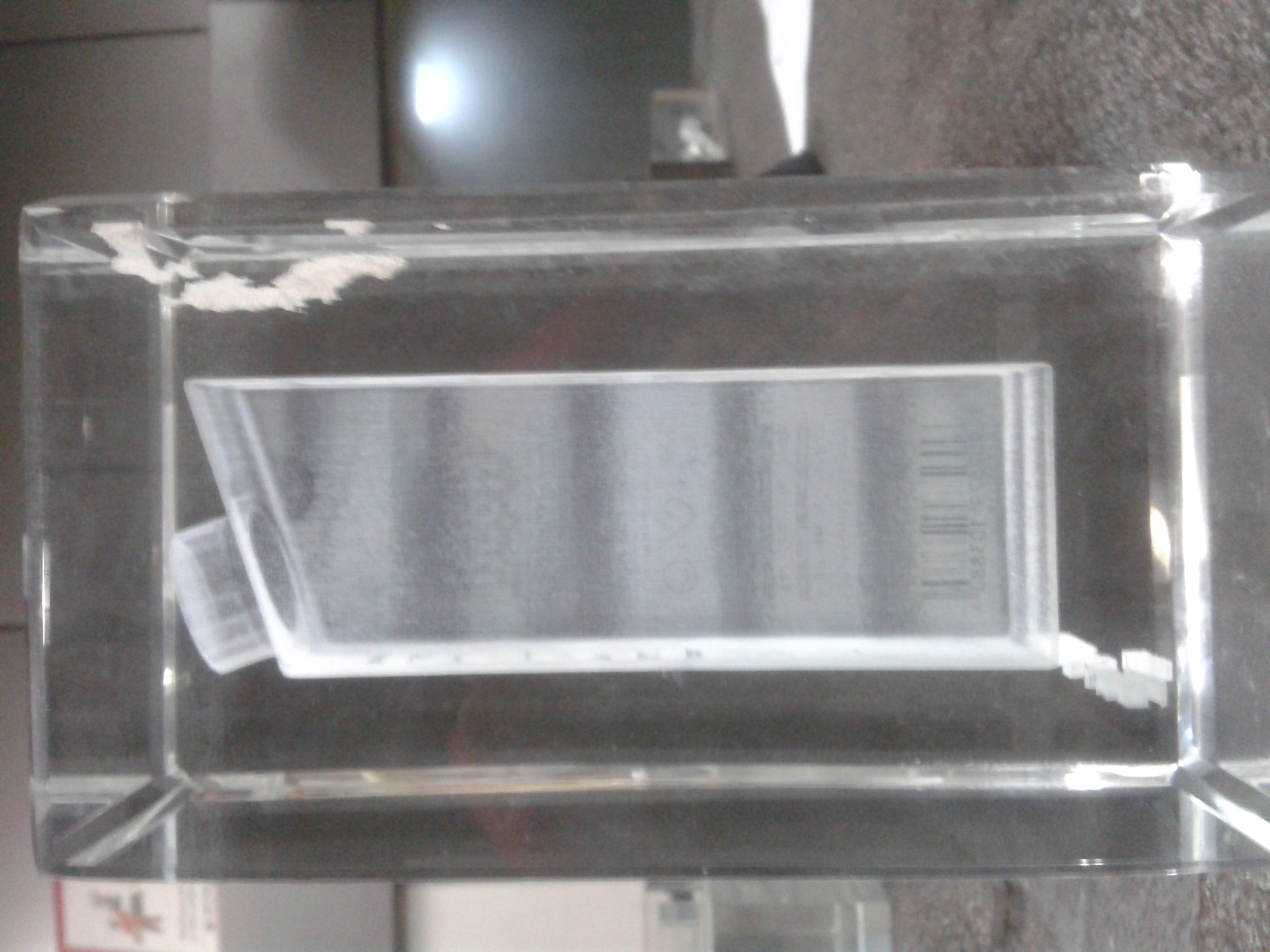 Transparent 3d Engraved Crystal Cube