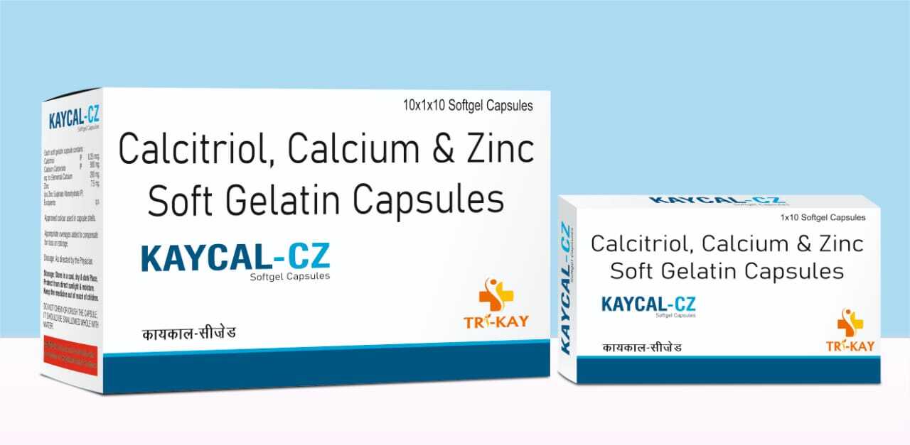 Calcitriol Calcium And Zinc Soft Gelatin Capsules General Medicines