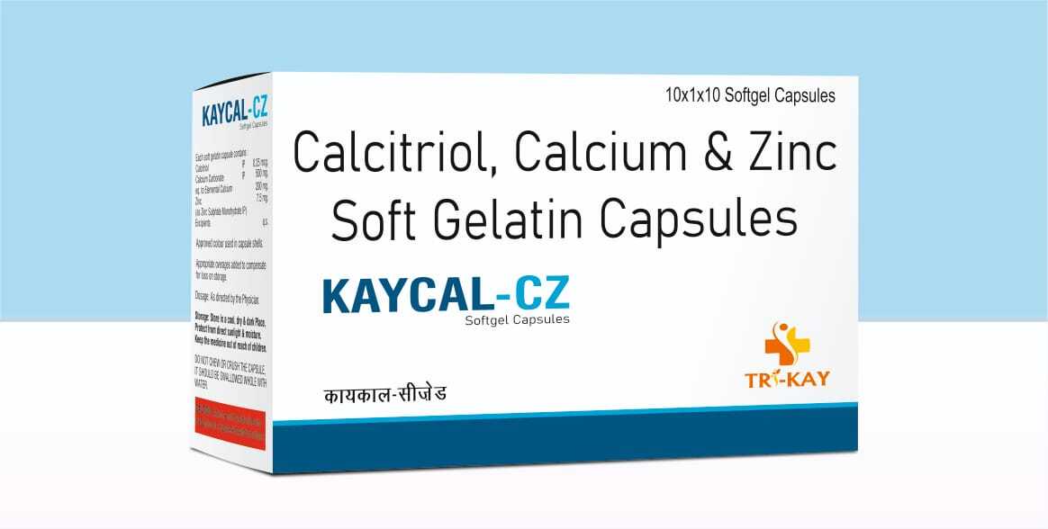 Calcitriol Calcium And Zinc Soft Gelatin Capsules General Medicines