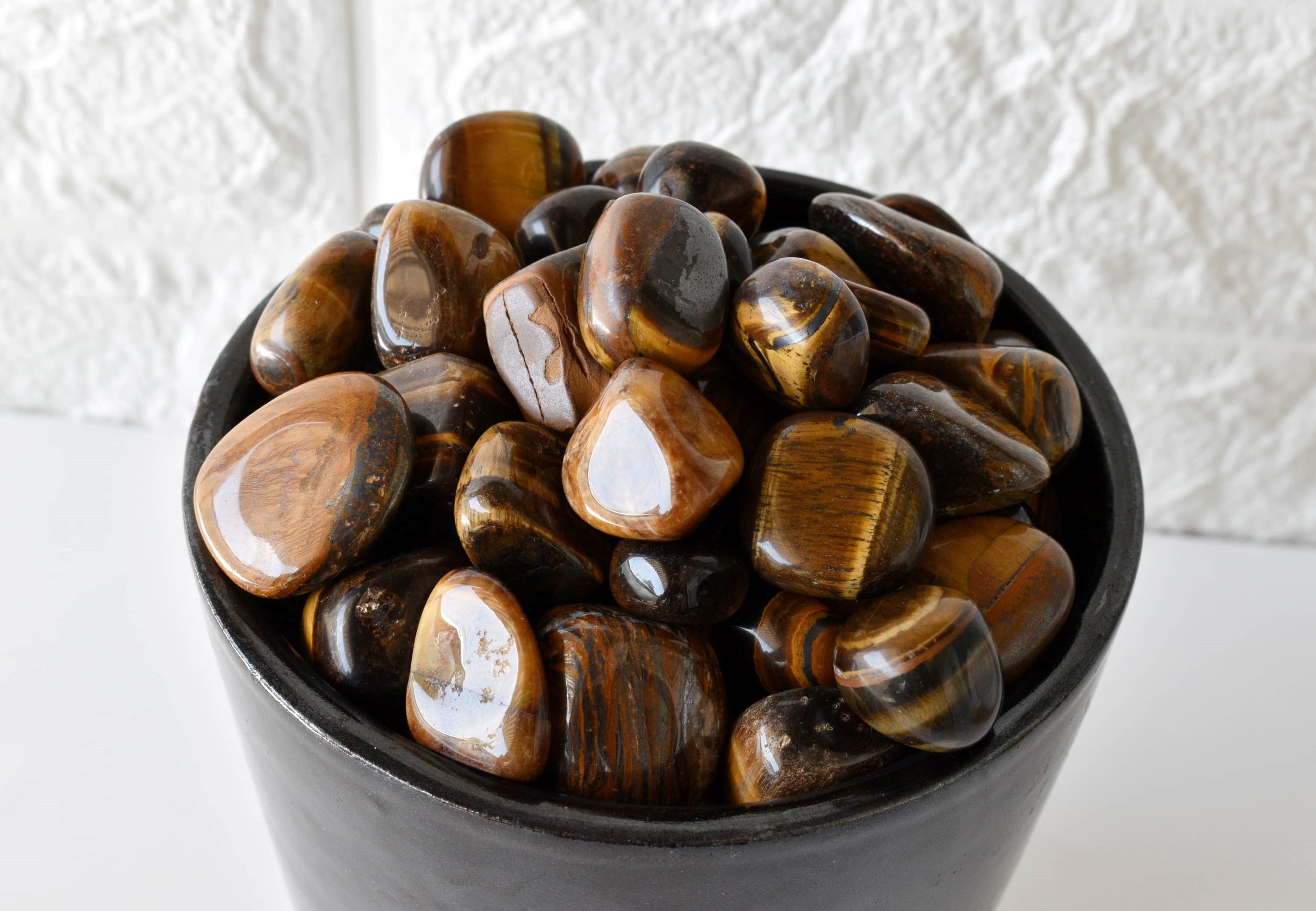 Tiger Eye Tumbled, Healing Crystal Tumbled Stones