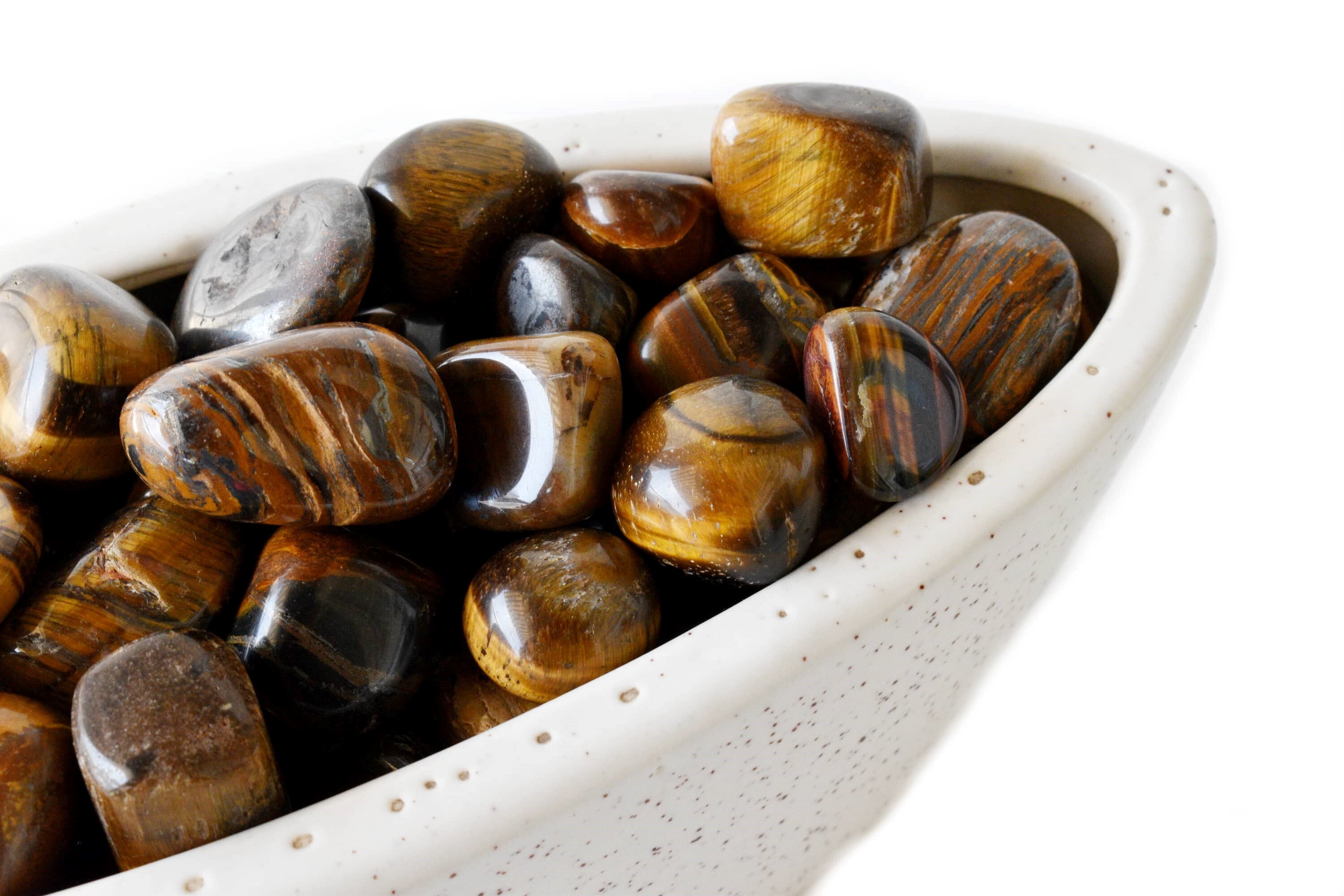Tiger Eye Tumbled, Healing Crystal Tumbled Stones