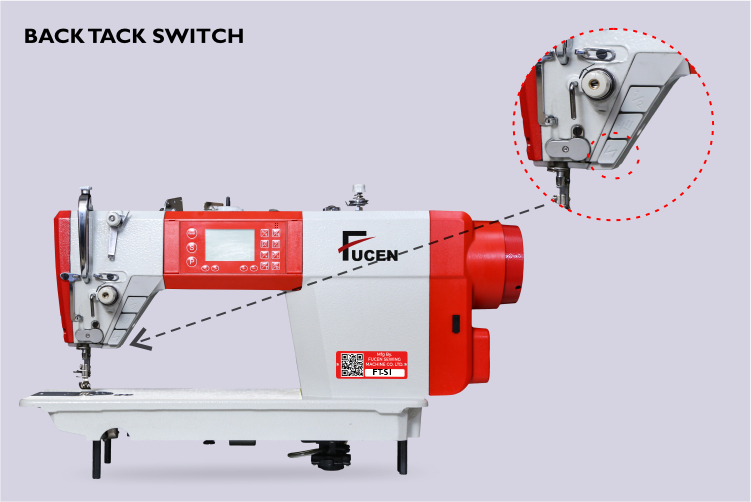White/red Ft-s1 Single Stepping Motor, Intelligent Lockstitch Sewing Machine