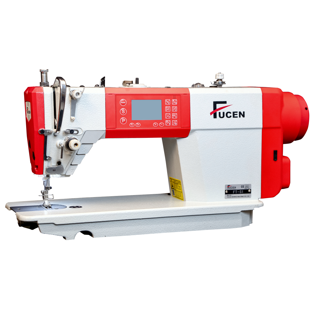 White/red Ft-s1 Single Stepping Motor, Intelligent Lockstitch Sewing Machine