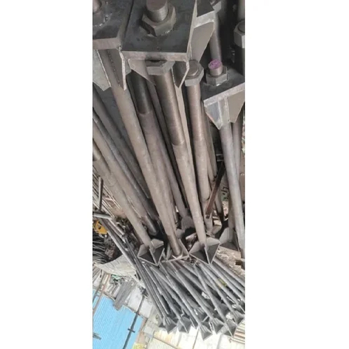 स्ट्रेन्थनर प्लेट के साथ फाउंडेशन बोल्ट