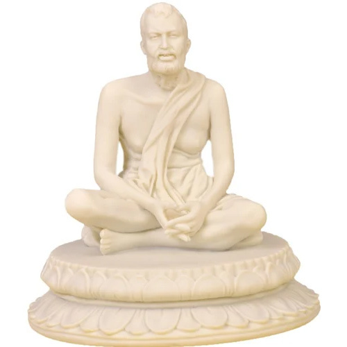 चमकदार सफेद संगमरमर का मानव प्रतिमा