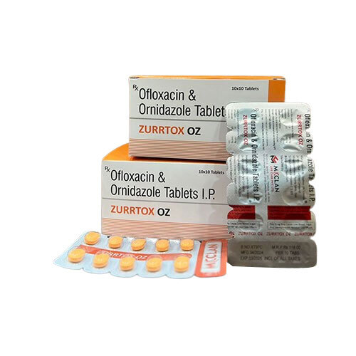 Ofloxacin And Ornidazole Tablets IP - Antibiotic Blend for Bacterial and Parasitic Infections | Solid Tablets, Dosage as Per Healthcare Guidance, Store in Dry Place