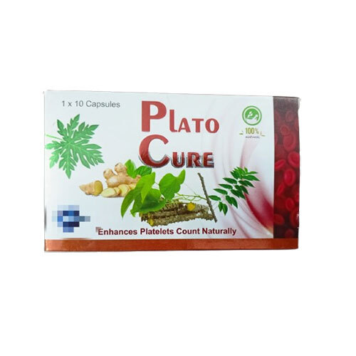 Plato Cure Enhance Platelets Capsules - Adult Support, Suggested Dosage, Store in Dry Place | Boost Your Platelet Levels with Convenient Capsules