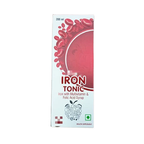 Iron Supplement Syrup - 200ml Multivitamin and Folic Acid Blend | Tonic Formula, Store in Dry Place, Suggested Dosage