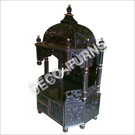 Wood Wooden Carving Mandir