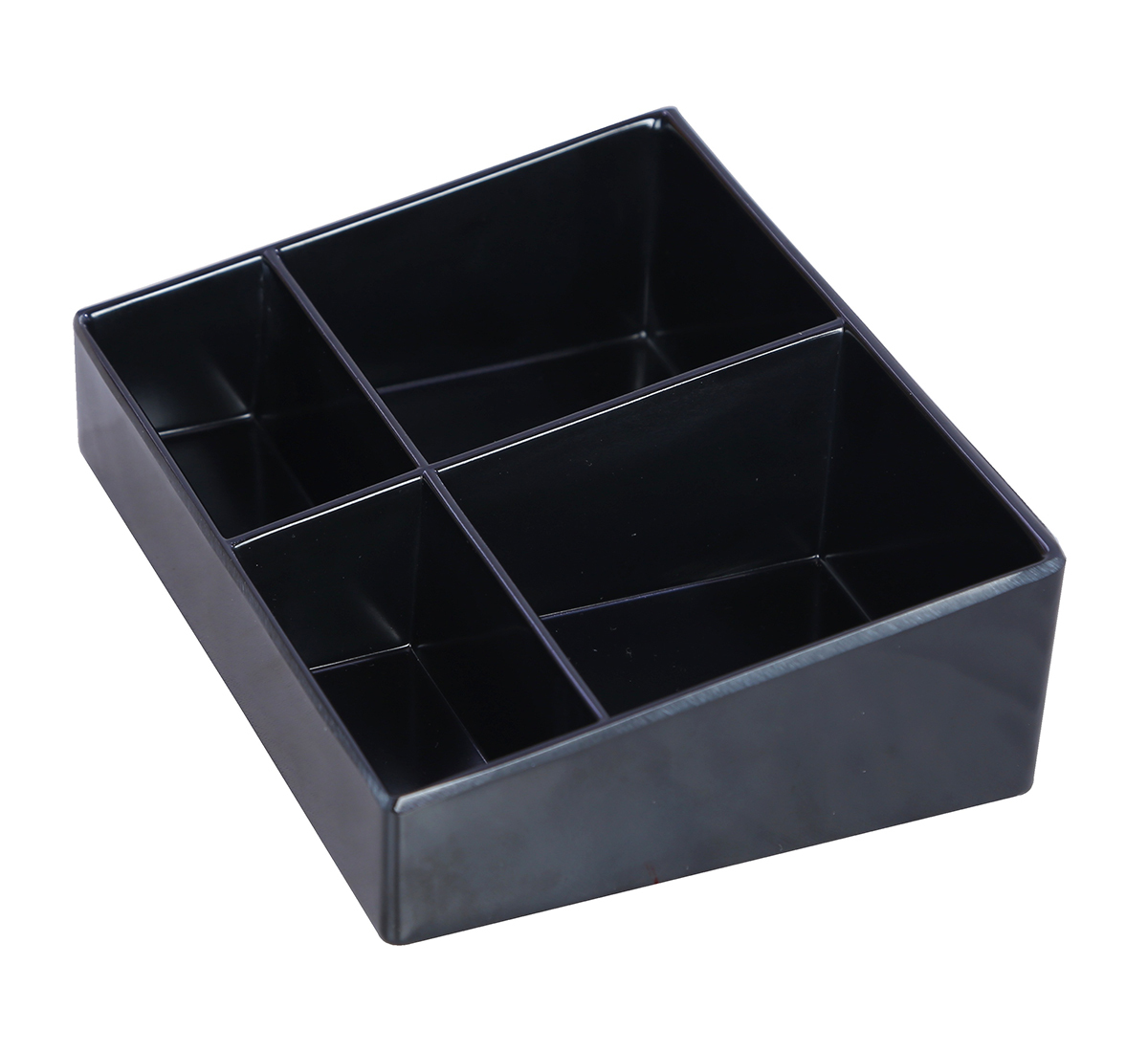 Melamine Tea Sachet Holder - 6.10 X 4.52 X 1.96 Inch | Black, Functional Design For Home, Kitchen & Hotel Use