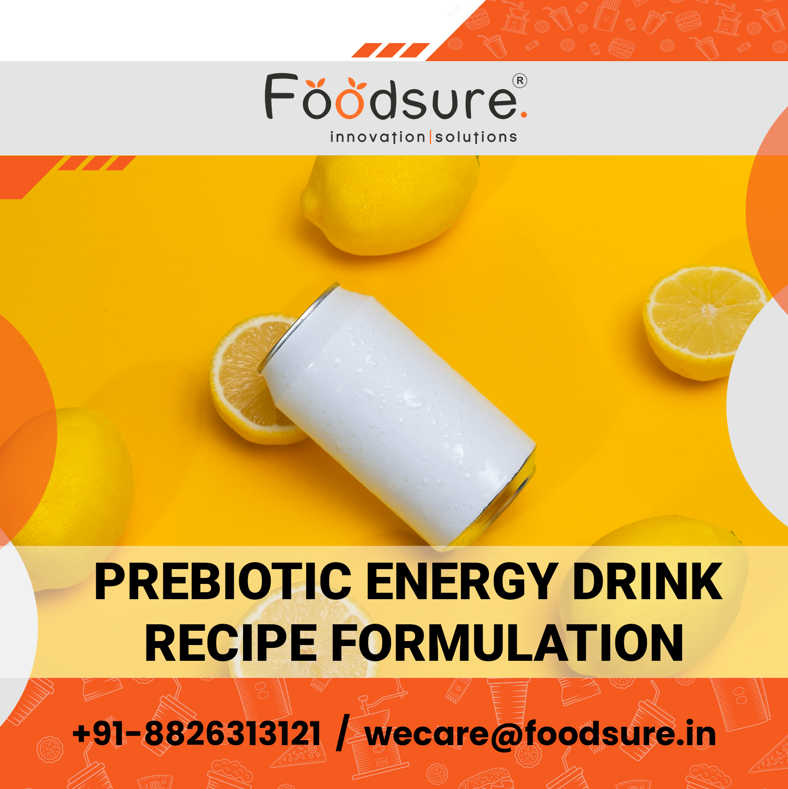 Prebiotic Energy Drink Recipe Formulation - Prebiotics From Cassava & Chicory, Custom Sweeteners, Natural Colors & Flavors, Fruit Juice Concentrate