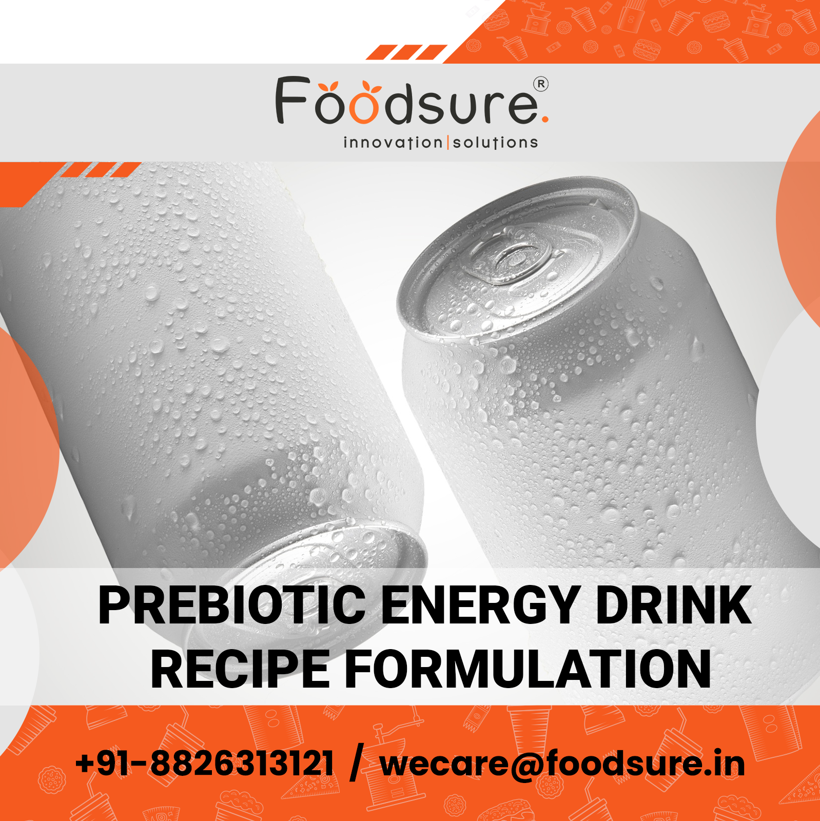 Prebiotic Energy Drink Recipe Formulation - Prebiotics From Cassava & Chicory, Custom Sweeteners, Natural Colors & Flavors, Fruit Juice Concentrate