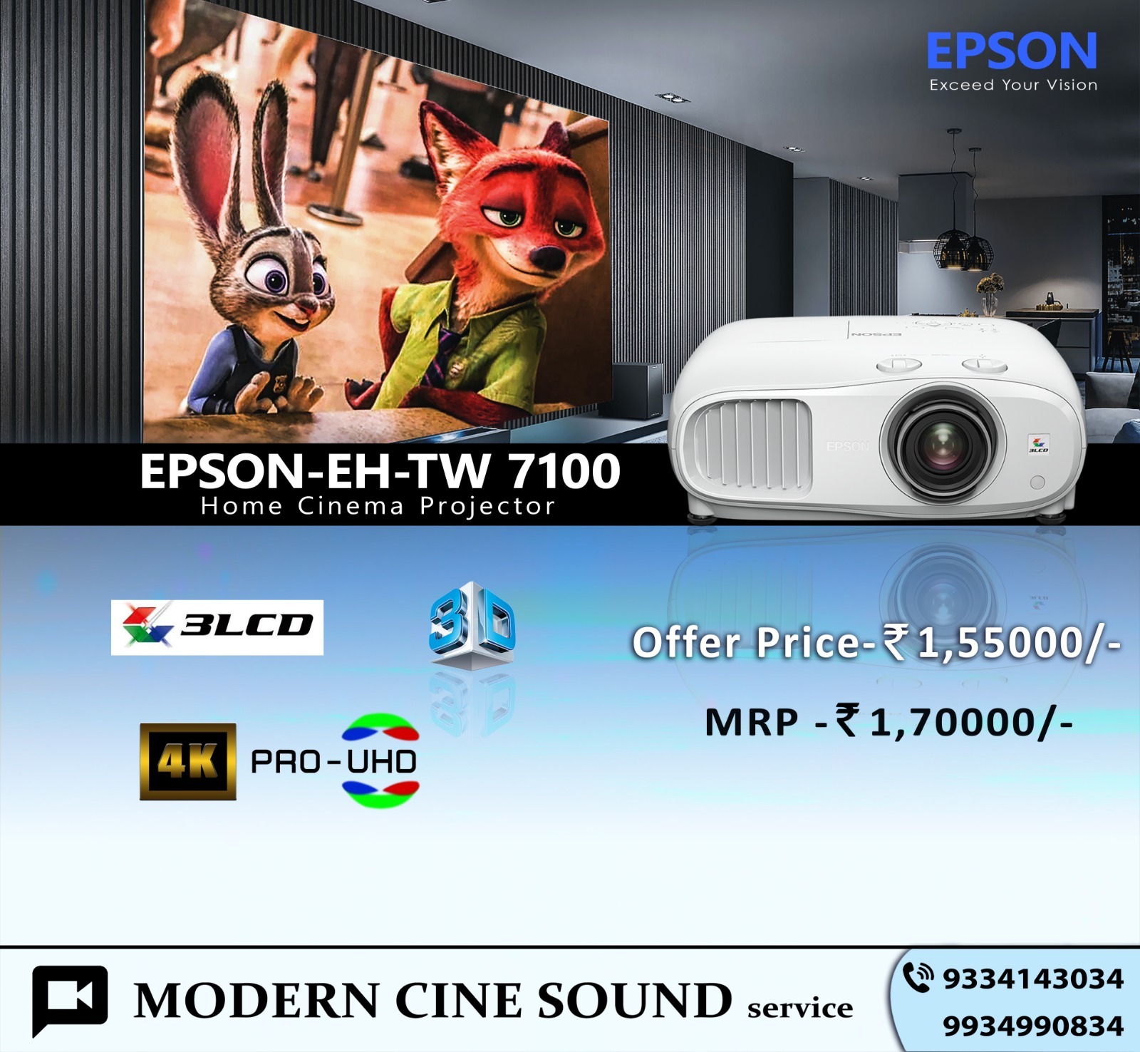 Epson Projectors By Modern Cine Sound Service
