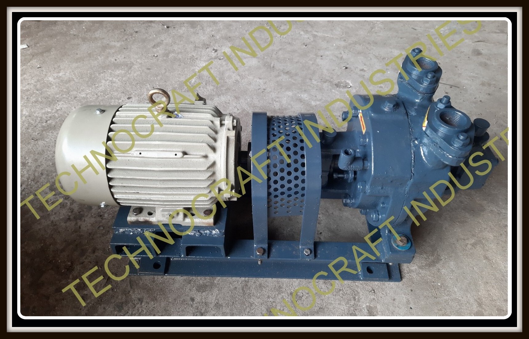 Water Ring Vacuum Pump - 50-1080 Cubic Meter Flow Rate, 720 Mm Hg Max Suction, Electric Power, Gland Packing Or Mechanical Seal