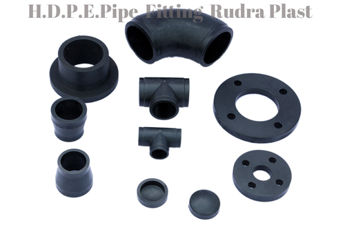 Butt Weld Fittings - HDPE Material, Male Connection - Black Finish, Durable Design