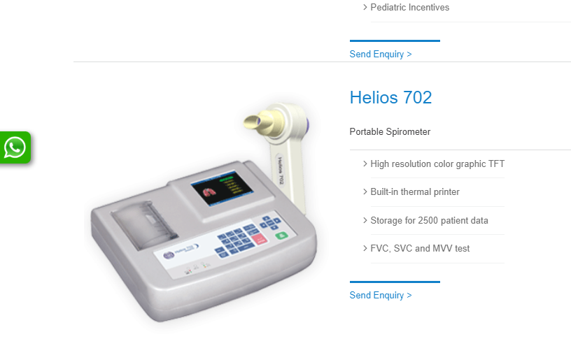 Rms Helios 702 Spirometer