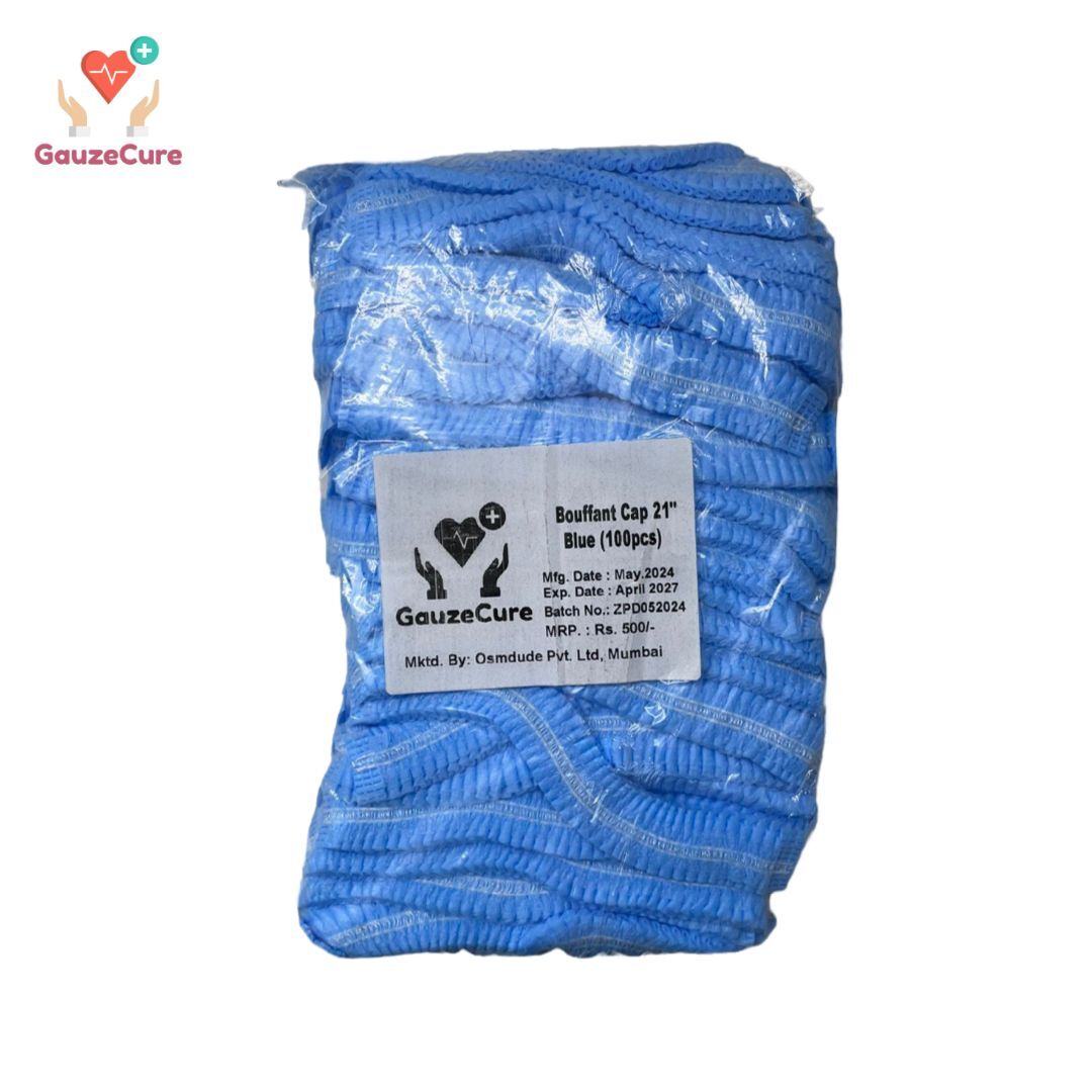 Bouffant Cap - Ppsb Material, Clinical Hospital Use | White, Blue, Green Color Options For Kitchen, Restaurant, Spa, Food Factory