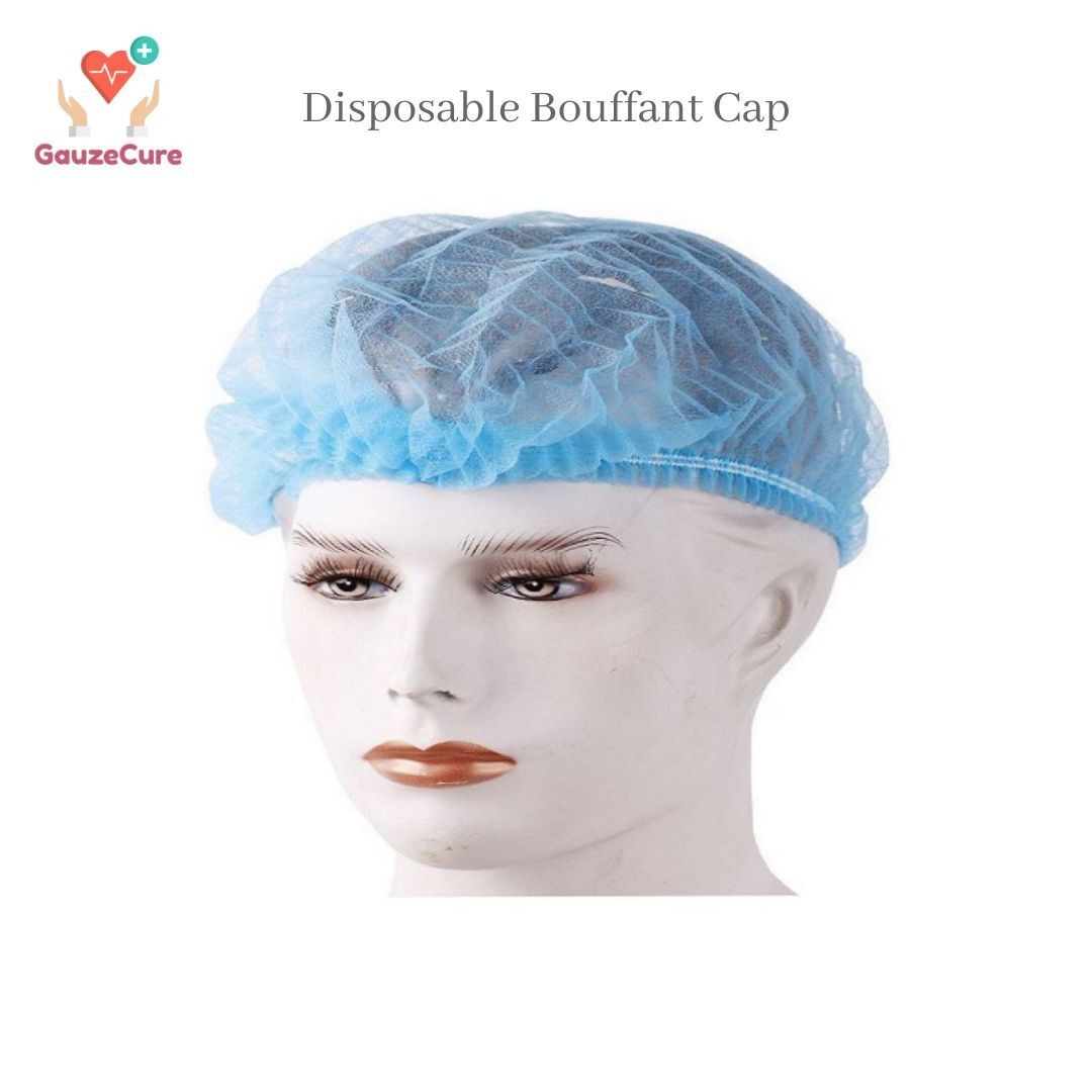 Bouffant Cap - Ppsb Material, Clinical Hospital Use | White, Blue, Green Color Options For Kitchen, Restaurant, Spa, Food Factory