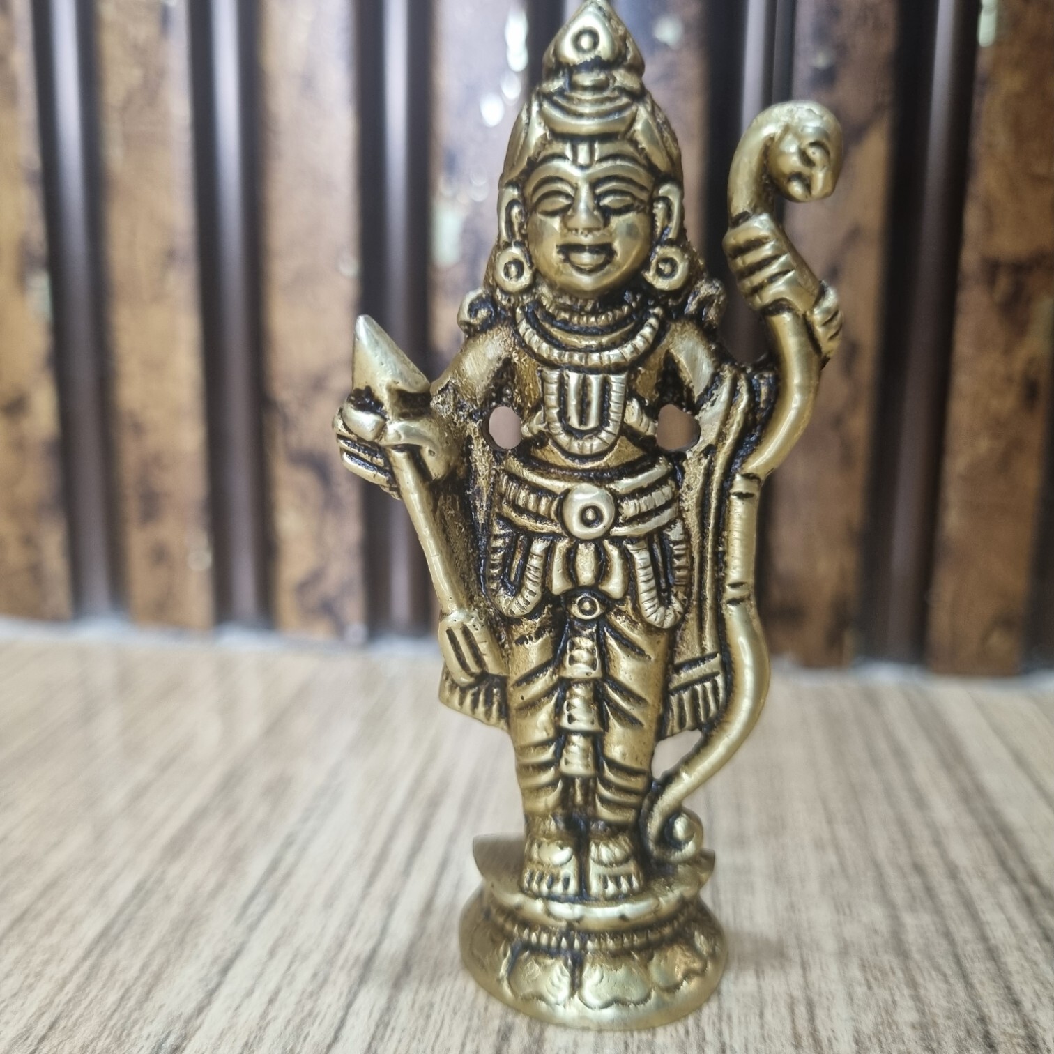 Brass Ram Lalla Statue With Yellow Antique Finish |Religious Idols| |Brass Idols| |Ram Lalla| |Home Decor| Showpieces|